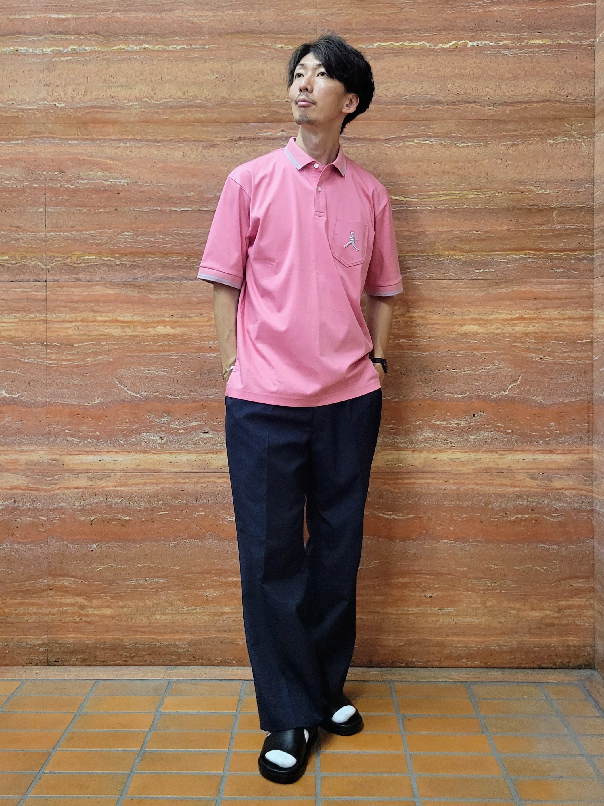 piroyaさんの「TAKEO KIKUCHI｜【BOWLER HAT LABEL】アイスクリアコットン ボーラーハットウォーカー ポロシャツ」を使ったコーディネート