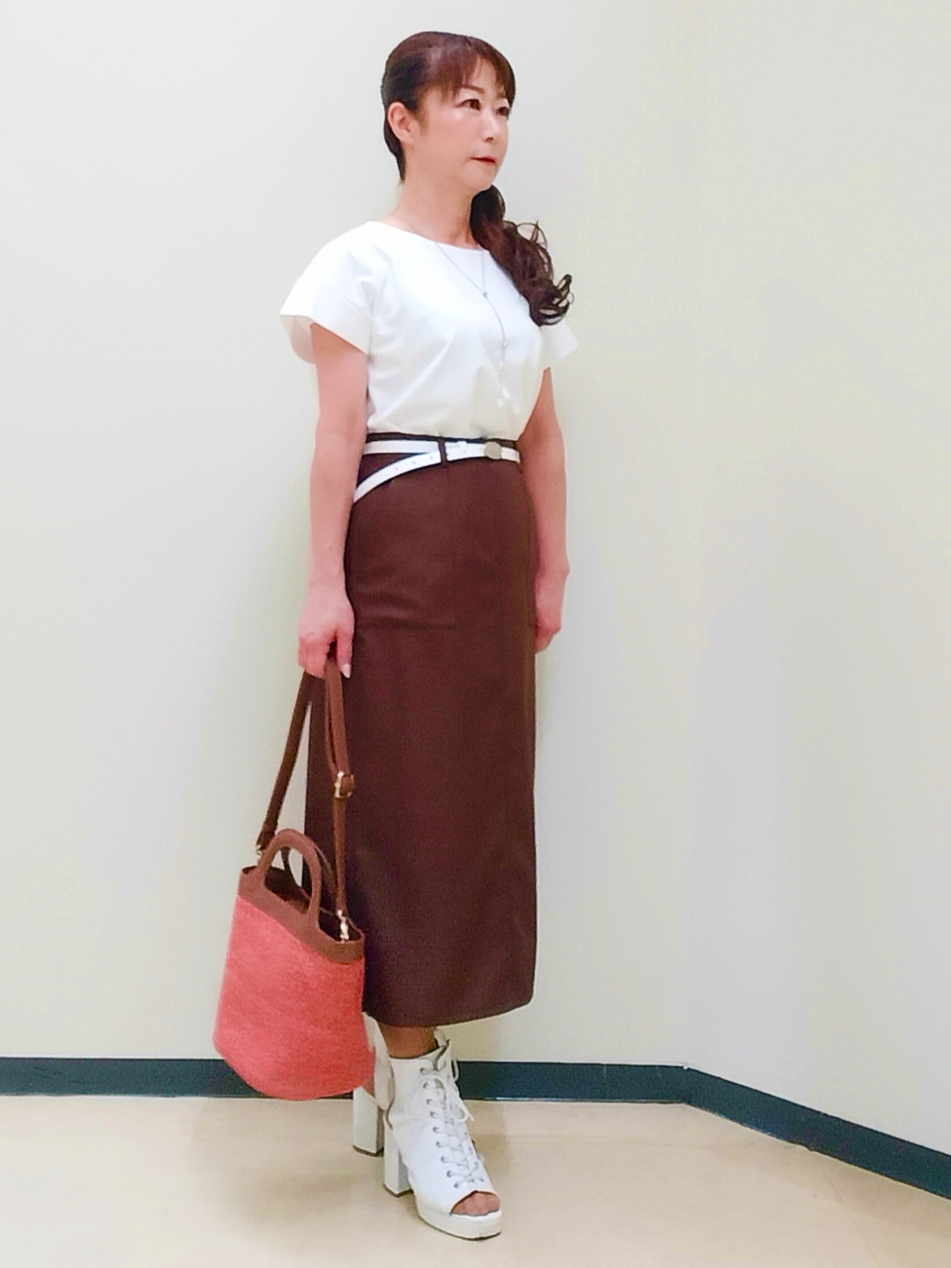 花さんの「Reflect｜チュール&times;ジャージチュニックトップス」を使ったコーディネート