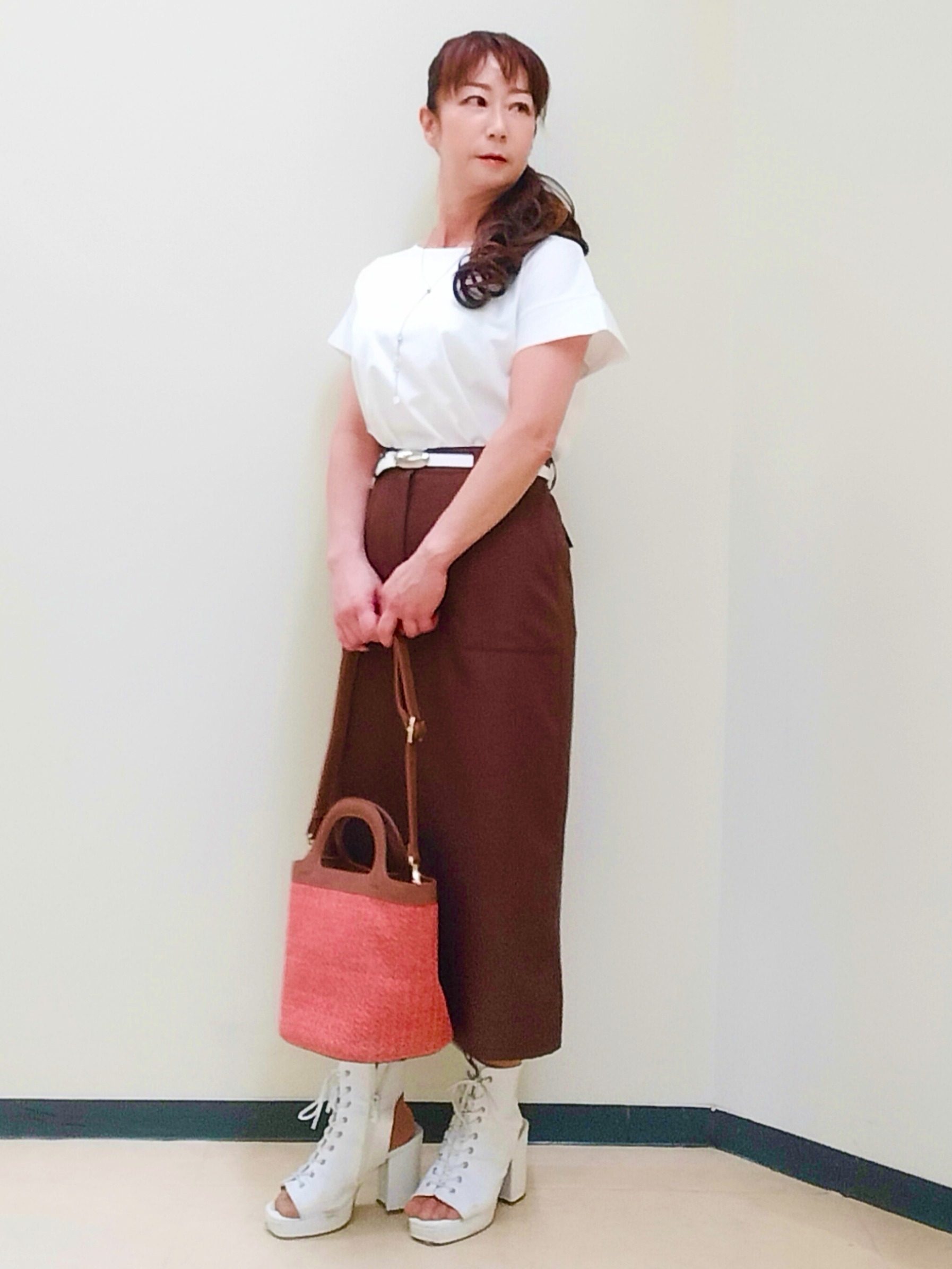 花さんの「Reflect｜チュール&times;ジャージチュニックトップス」を使ったコーディネート