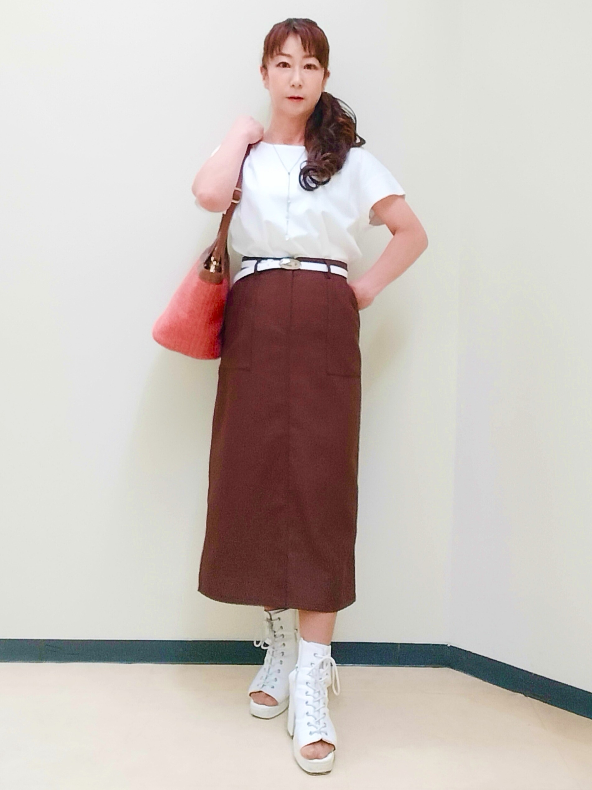 花さんの「Reflect｜チュール&times;ジャージチュニックトップス」を使ったコーディネート