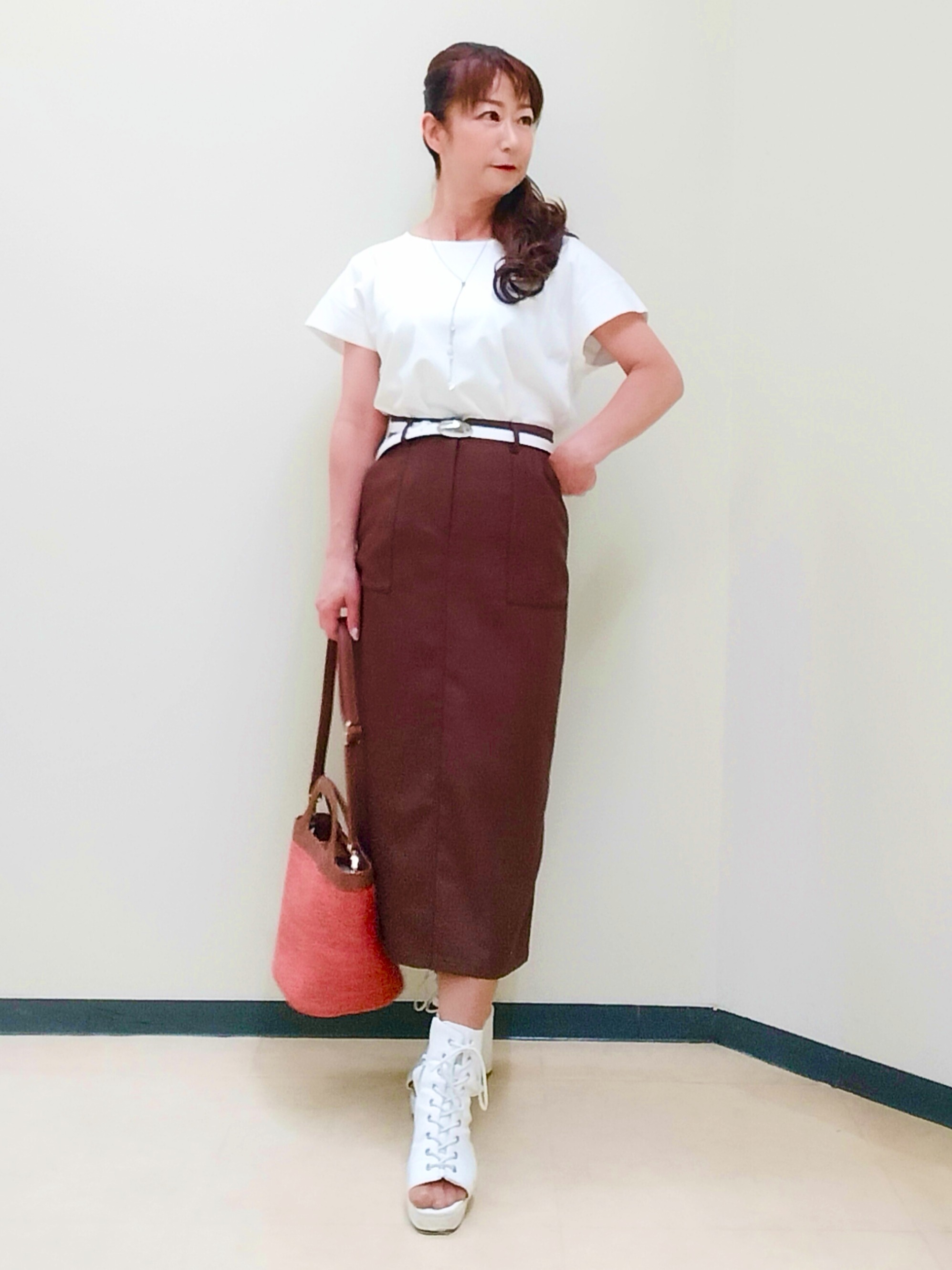 花さんの「Reflect｜チュール&times;ジャージチュニックトップス」を使ったコーディネート