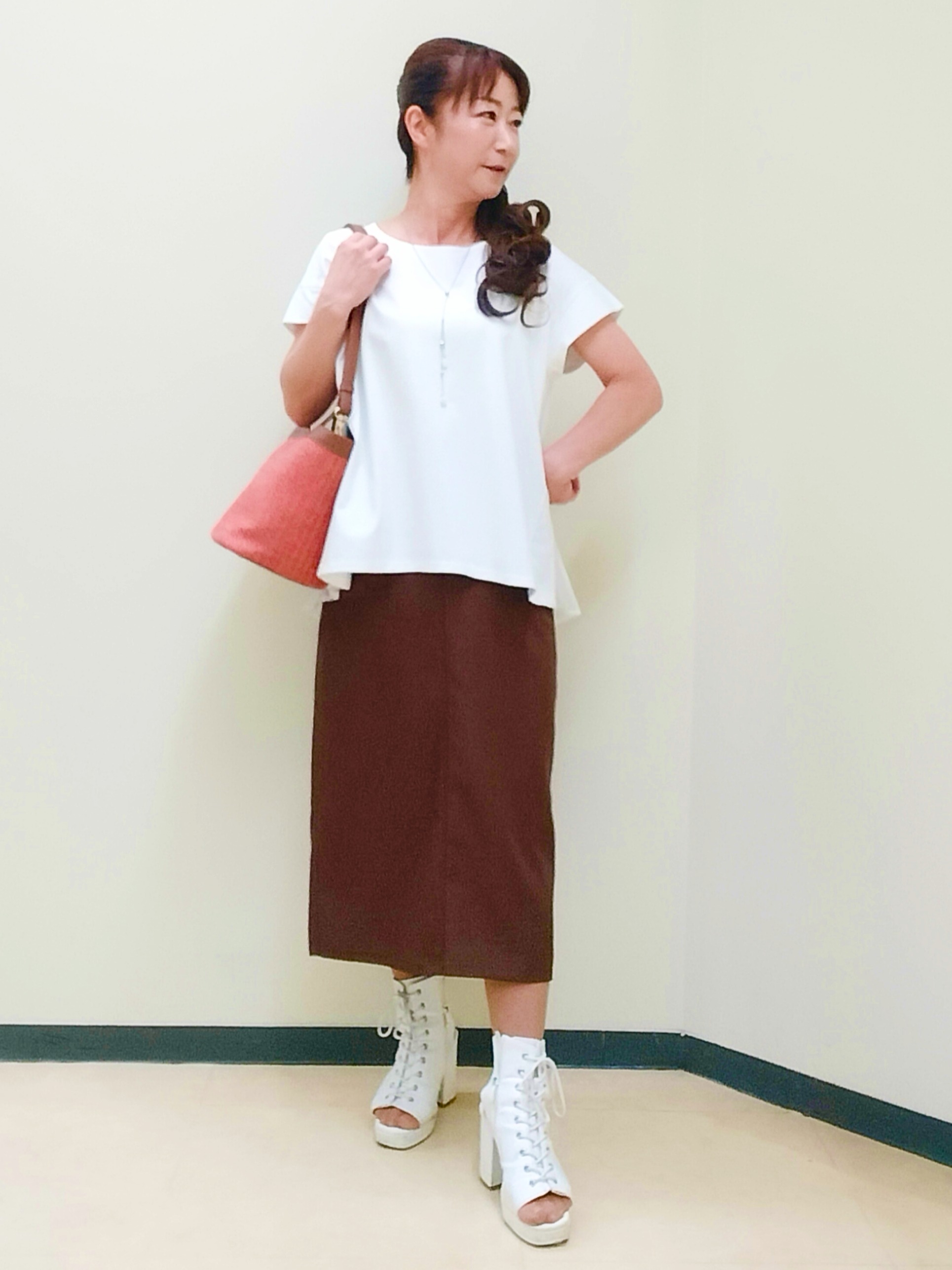 花さんの「Reflect｜チュール&times;ジャージチュニックトップス」を使ったコーディネート