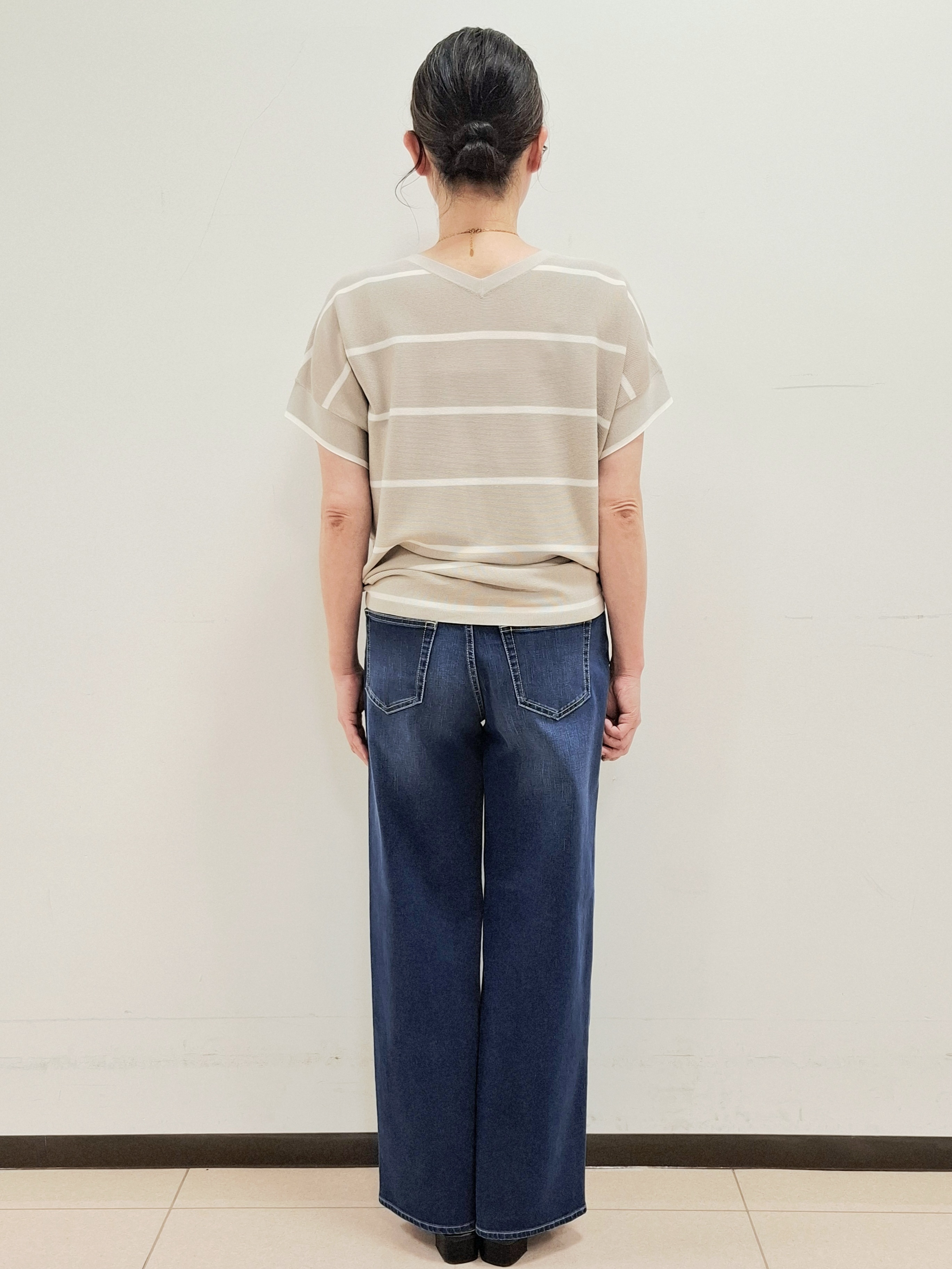 ねぎさんの「UNTITLED｜【11色展開/体型カバー】前後2WAYフレンチスリーブニット」を使ったコーディネート