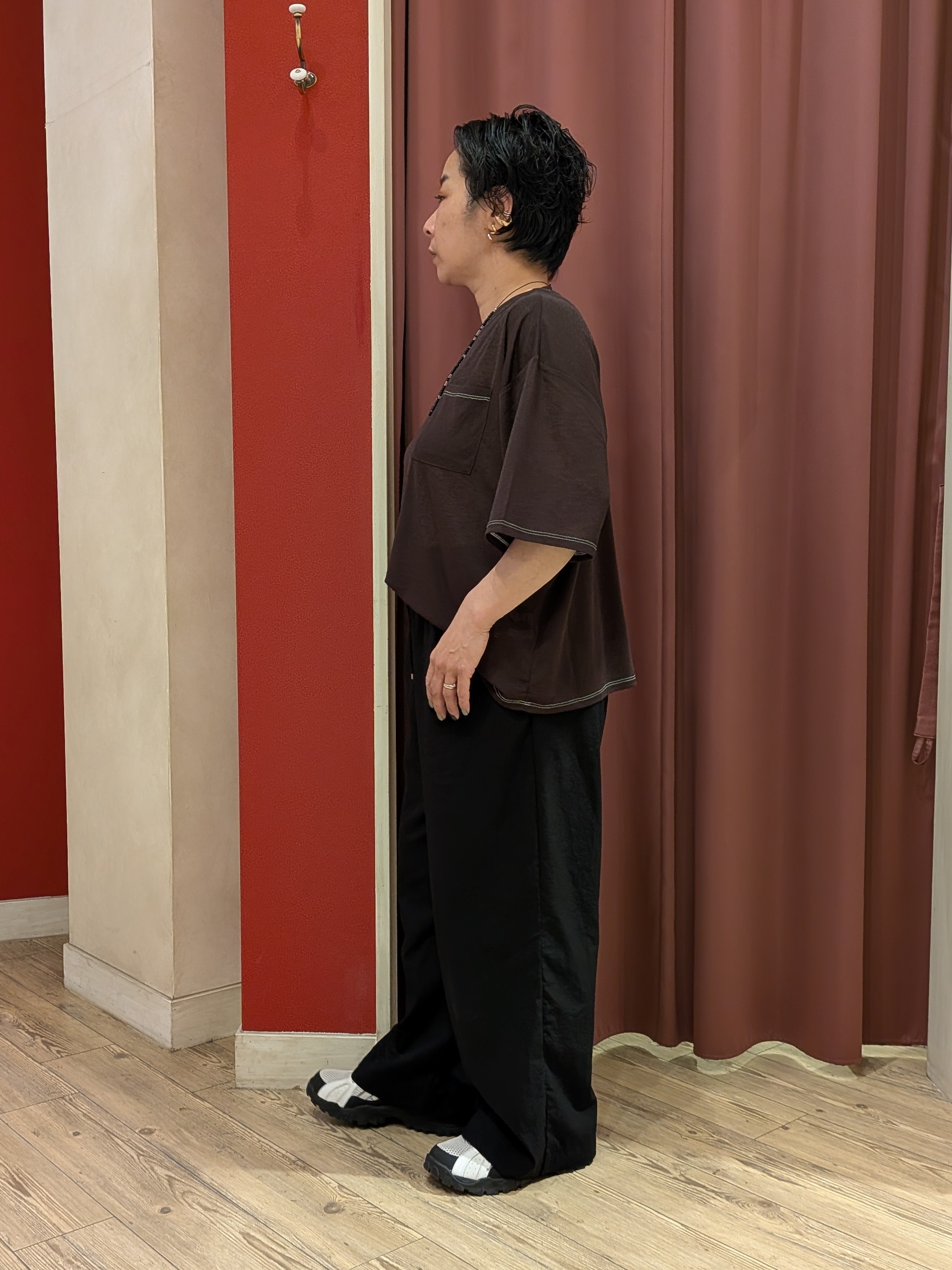 cameさんの「SHOO･LA･RUE｜【S-LL/洗濯機可/体型カバー】ゆるっとこなれる 大人のシアースラブTシャツ」を使ったコーディネート
