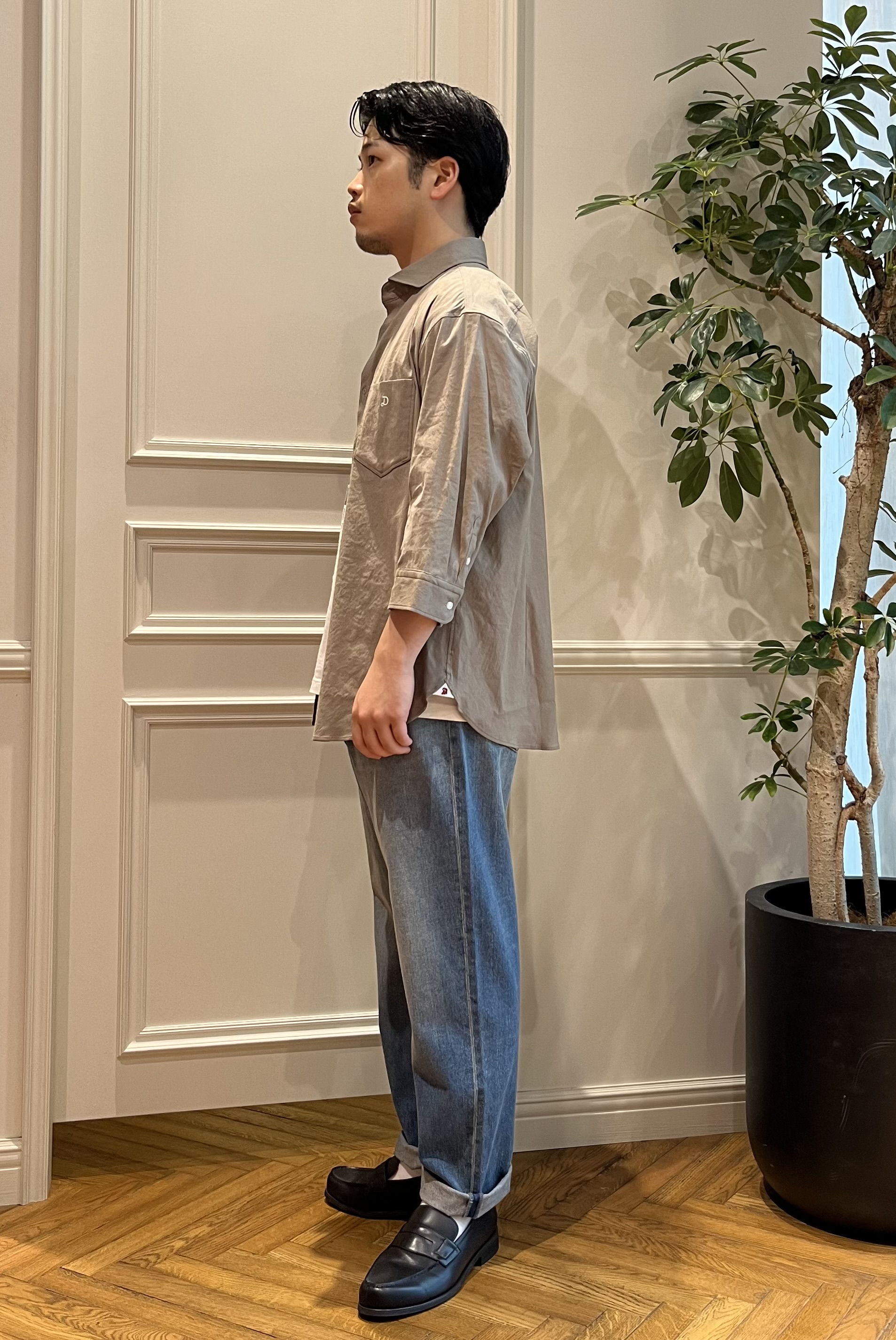 Tokuさんの「DRESSTERIOR｜バイオリネン スリークオーターシャツ」を使ったコーディネート