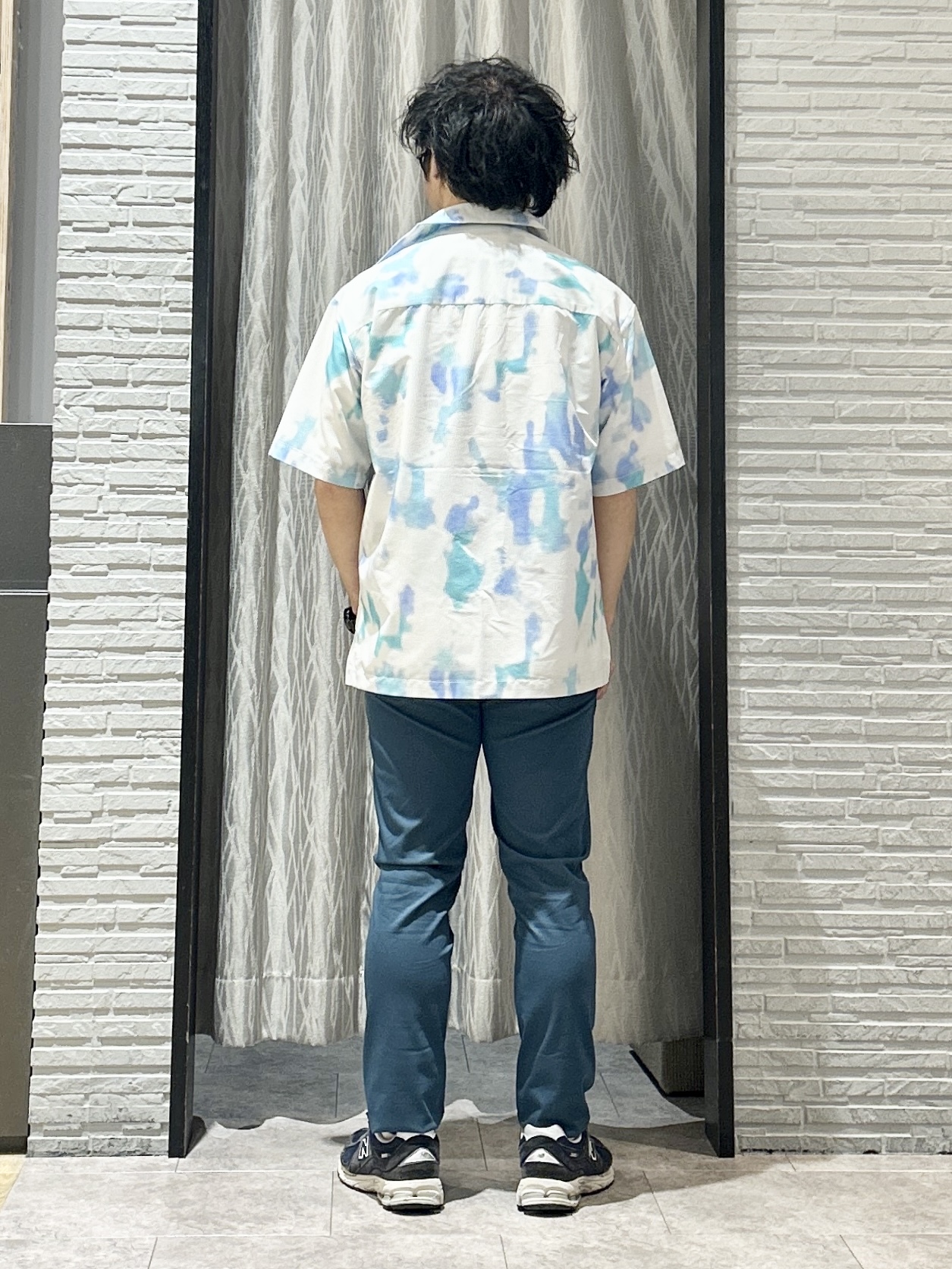 KENJI Iさんの「THE SHOP TK｜プリント柄 開襟半袖シャツ 洗濯機OK」を使ったコーディネート