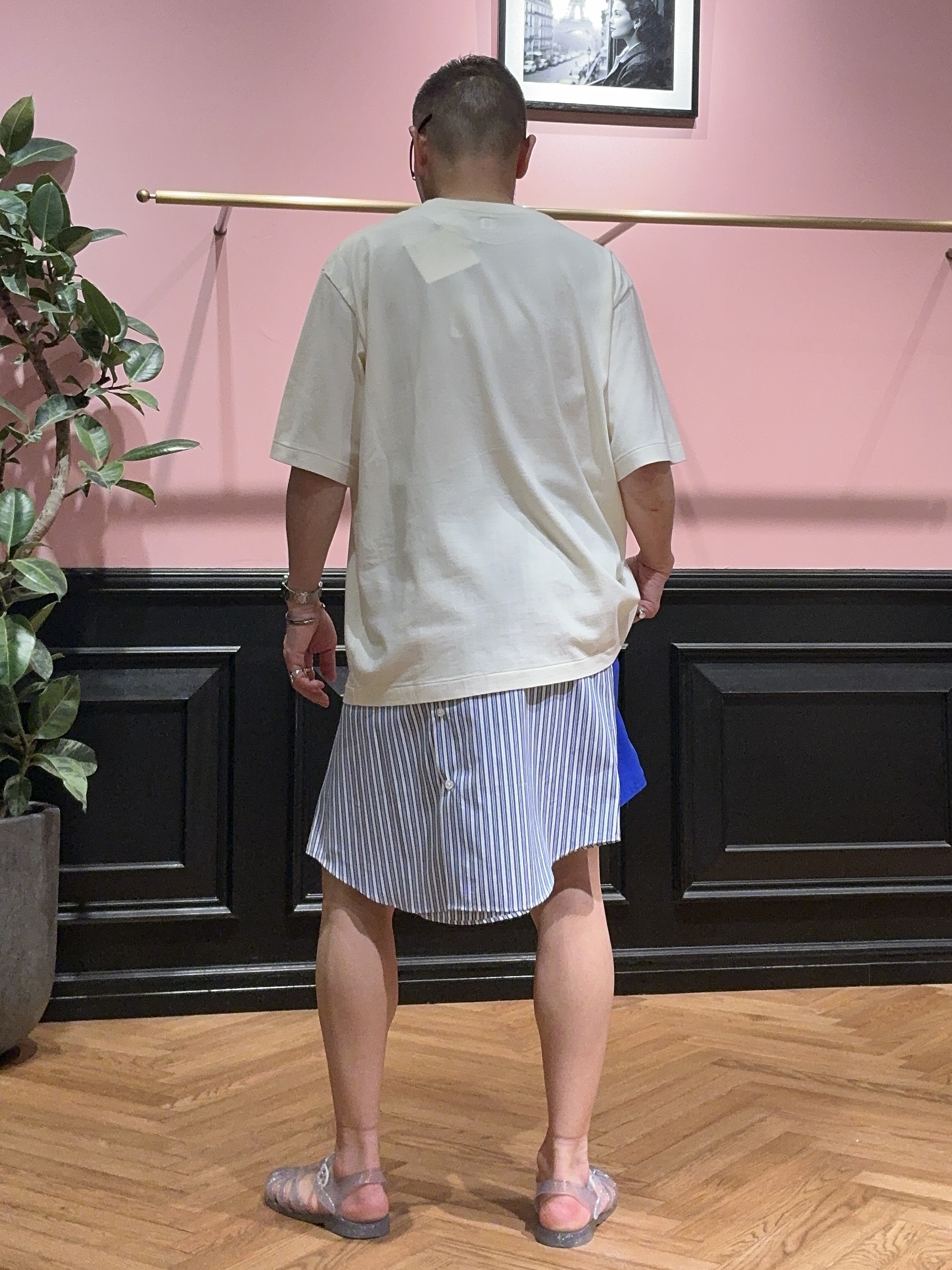 torigoeさんの「DRESSTERIOR｜THOMAS MASON ストライプシャツ」を使ったコーディネート