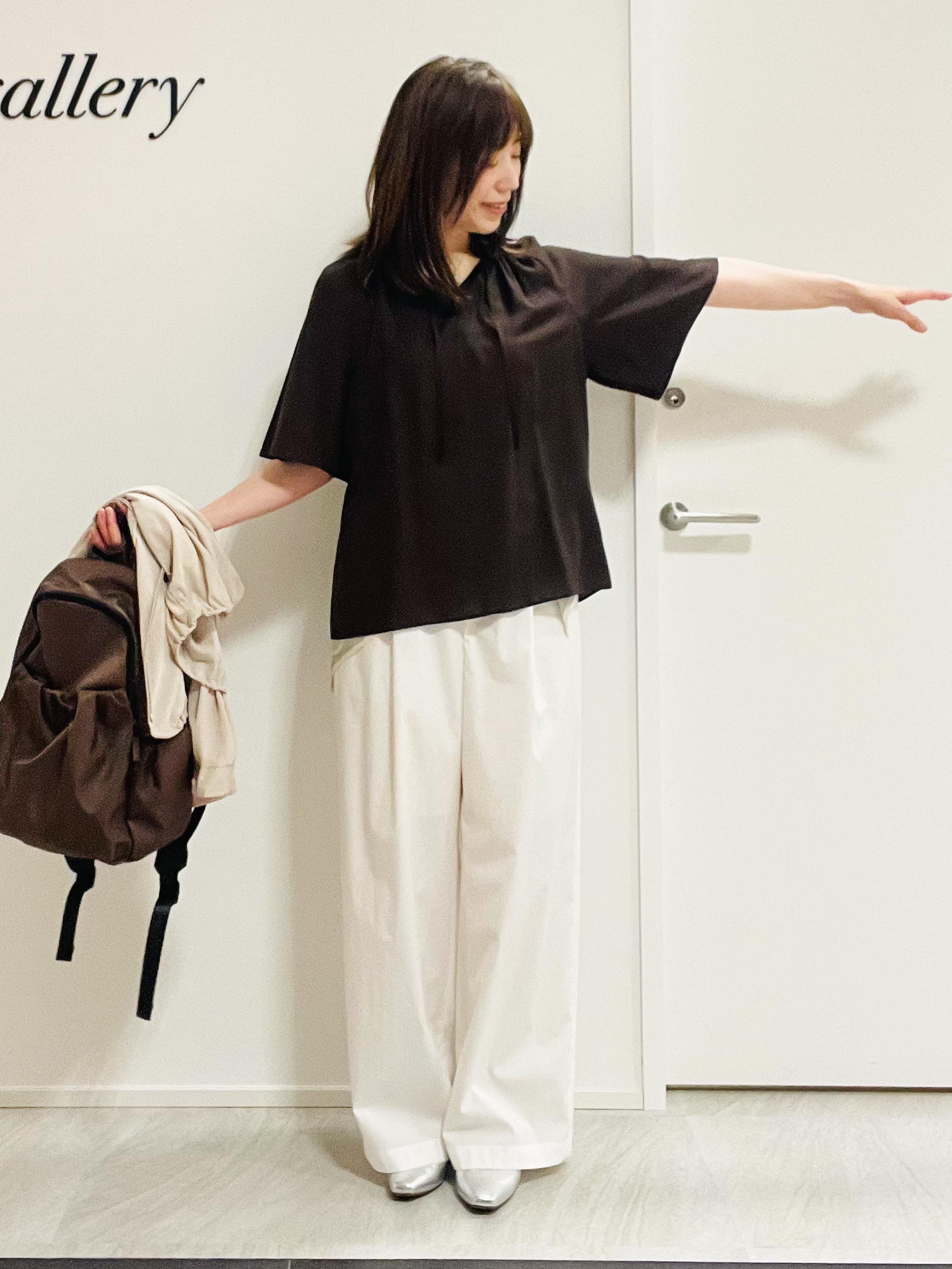 めいさんの「UNTITLED｜【古畑星夏さん着用/洗える】シアーブルゾン」を使ったコーディネート