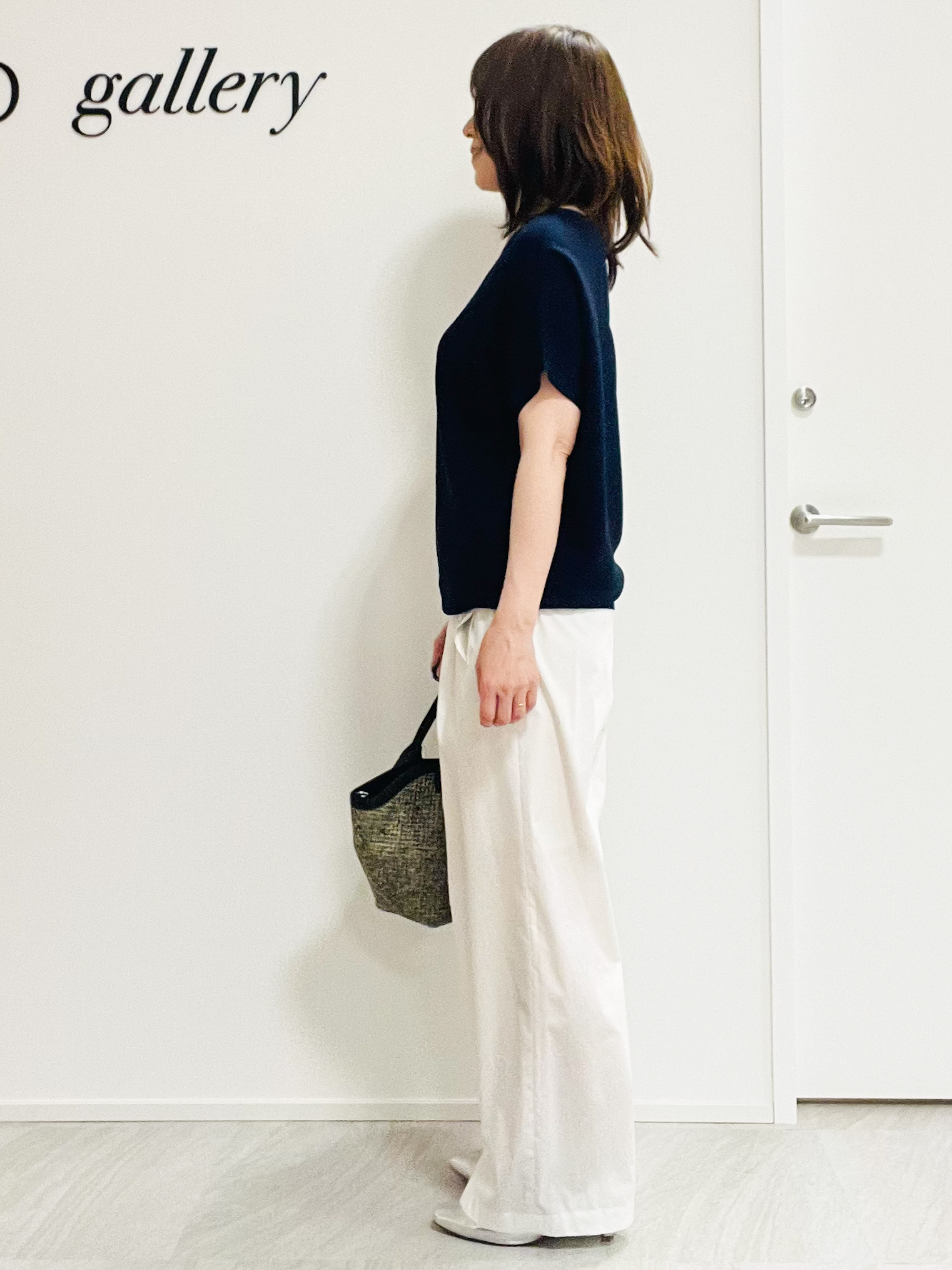 めいさんの「UNTITLED｜【11色展開/体型カバー】前後2WAYフレンチスリーブニット」を使ったコーディネート