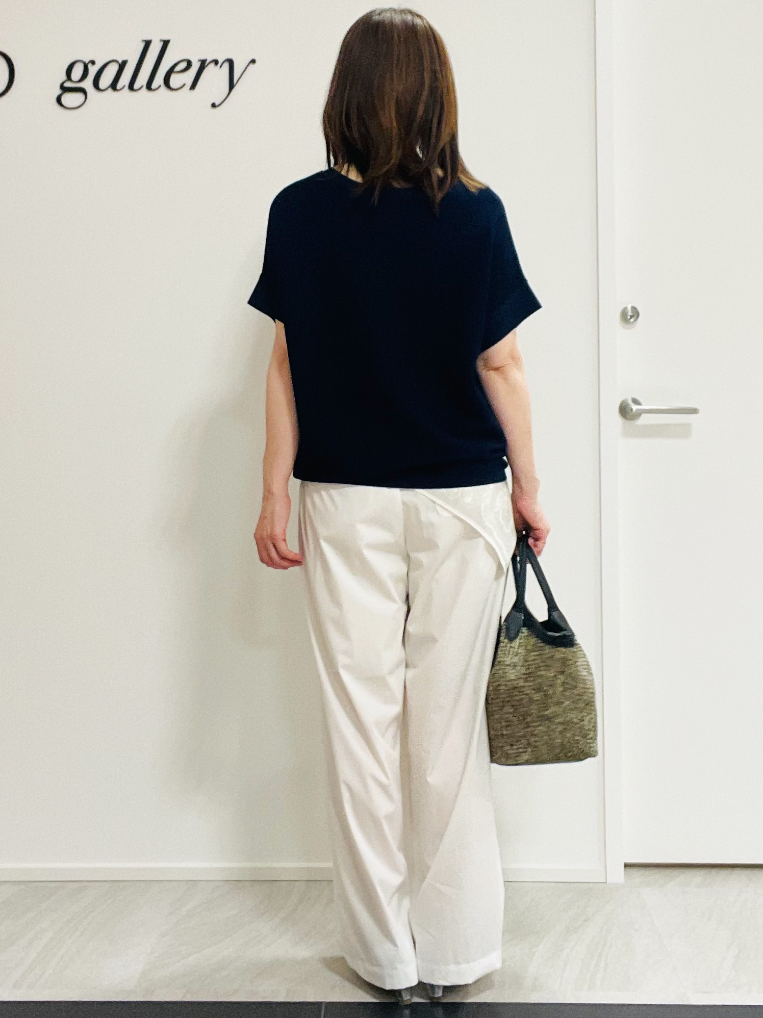 めいさんの「UNTITLED｜【11色展開/体型カバー】前後2WAYフレンチスリーブニット」を使ったコーディネート