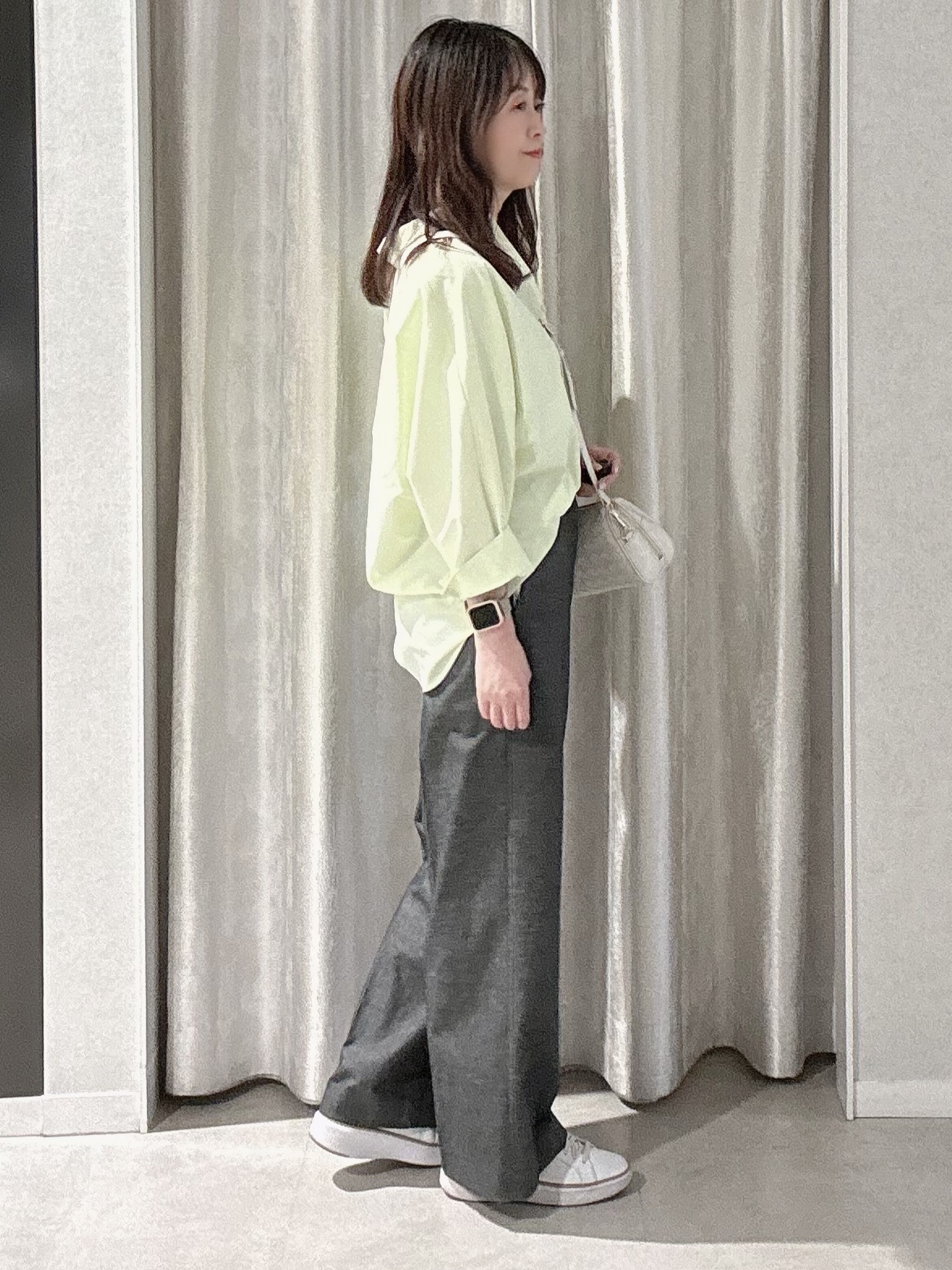 makiさんの「UNTITLED｜【接触冷感/吸水速乾/UVカット】ドルマンスリーブシャツ」を使ったコーディネート