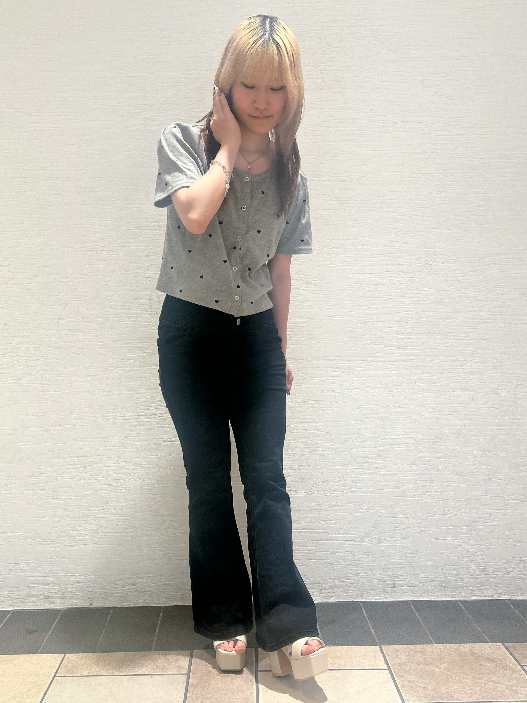 miyuさんの「ESPERANZA｜ラク盛り厚底サンダルⅢ」を使ったコーディネート