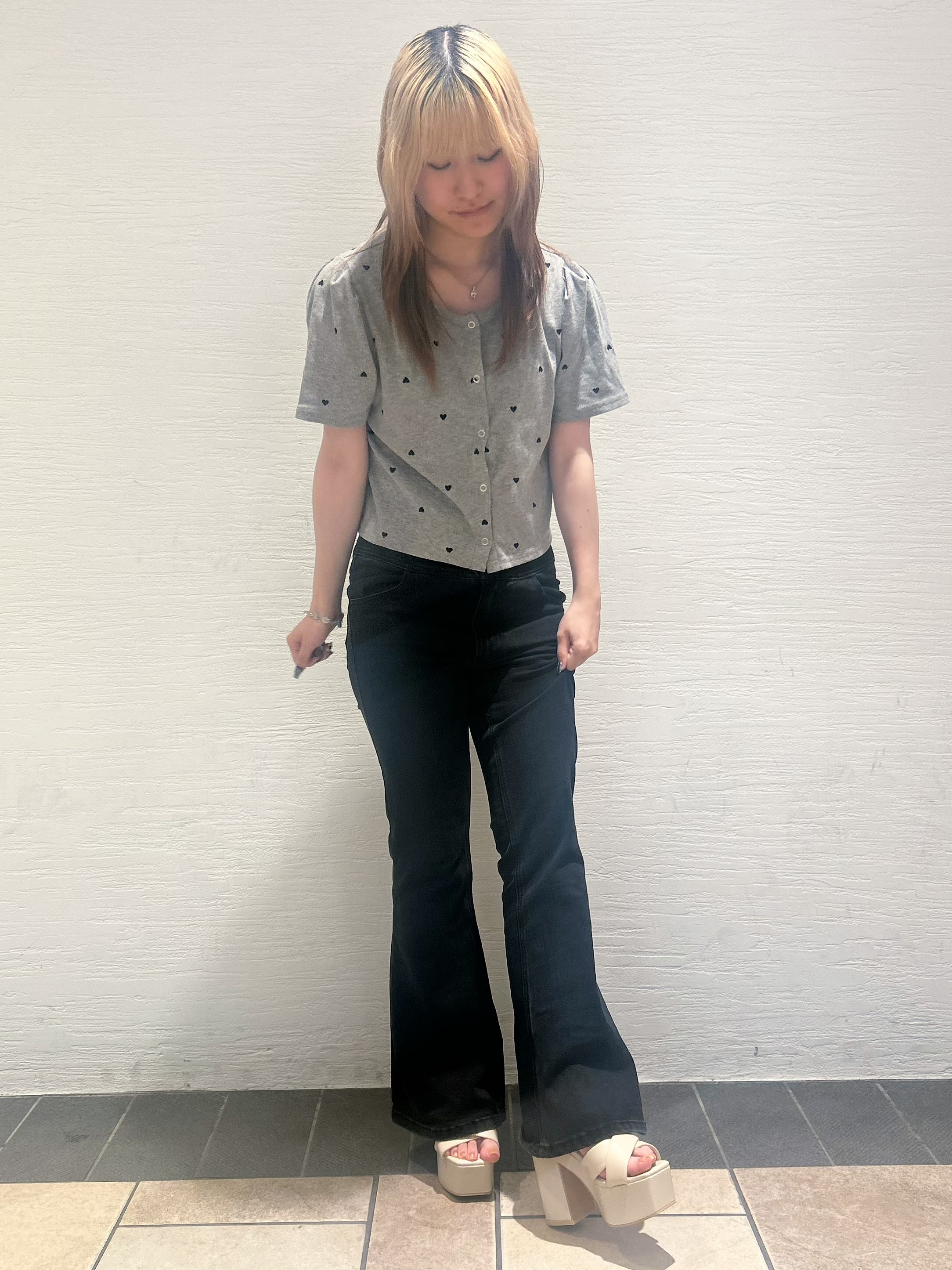 miyuさんの「ESPERANZA｜ラク盛り厚底サンダルⅢ」を使ったコーディネート