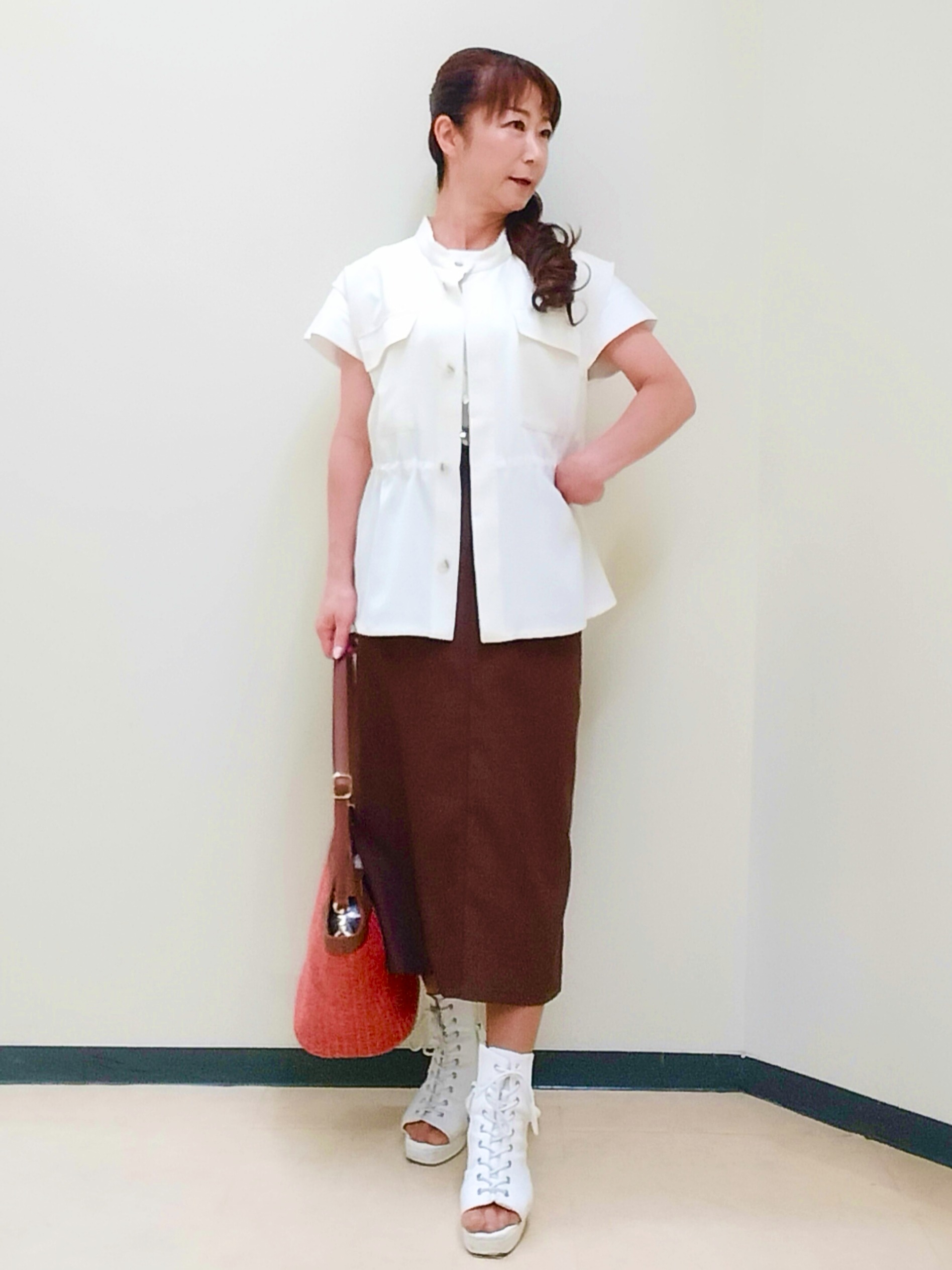 花さんの「Reflect｜チュール&times;ジャージチュニックトップス」を使ったコーディネート