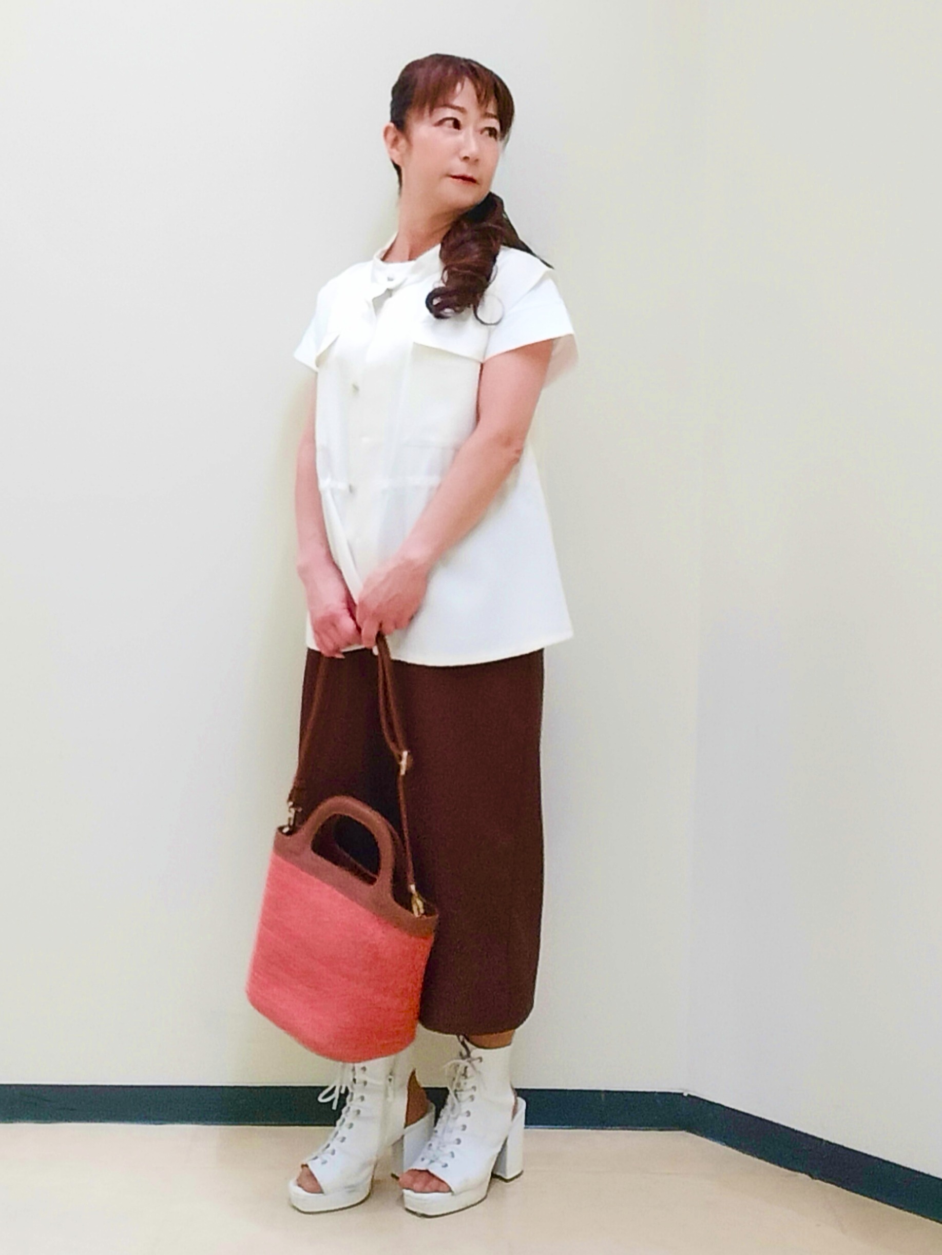 花さんの「Reflect｜チュール&times;ジャージチュニックトップス」を使ったコーディネート