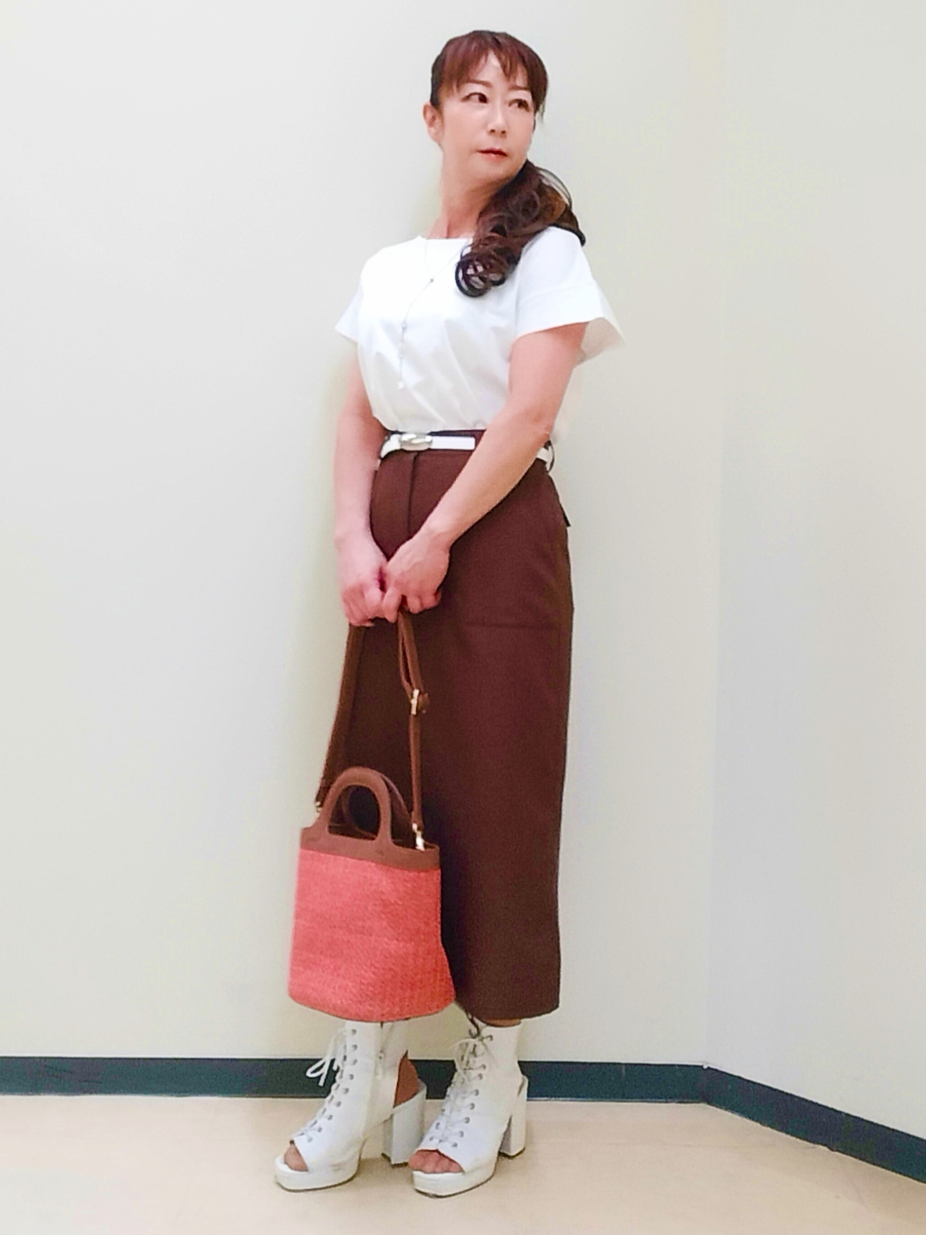 花さんの「Reflect｜チュール&times;ジャージチュニックトップス」を使ったコーディネート