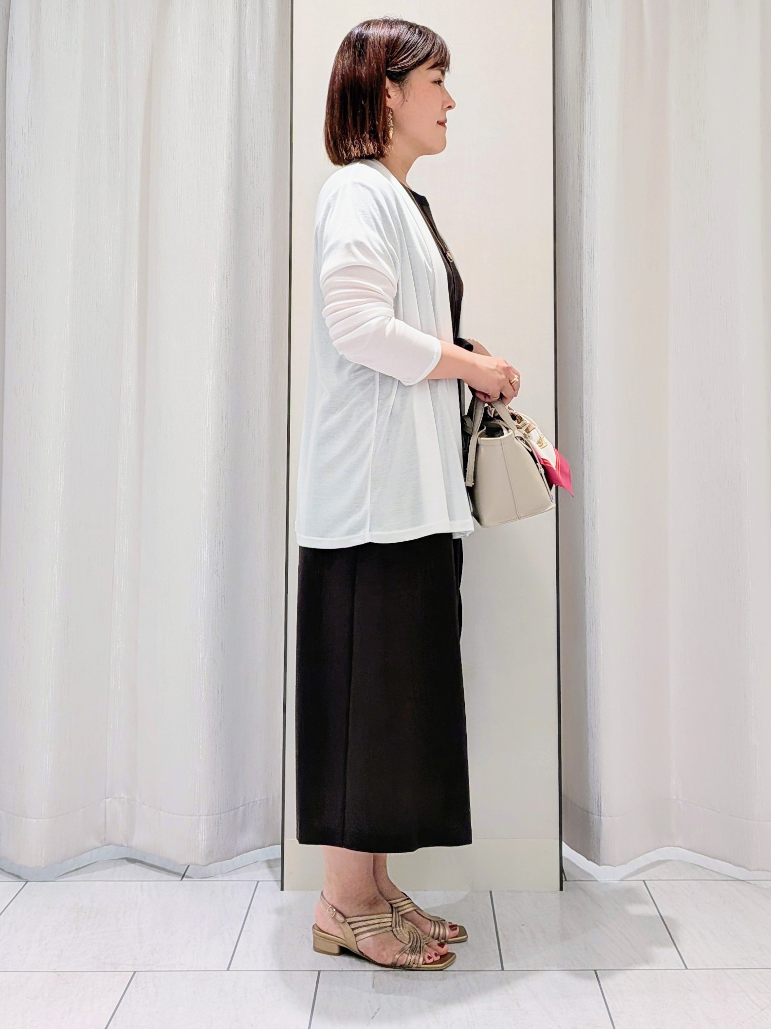 Onumaさんの「UNTITLED｜【接触冷感/UVカット/遮熱機能】フライスジャージカーディガン」を使ったコーディネート