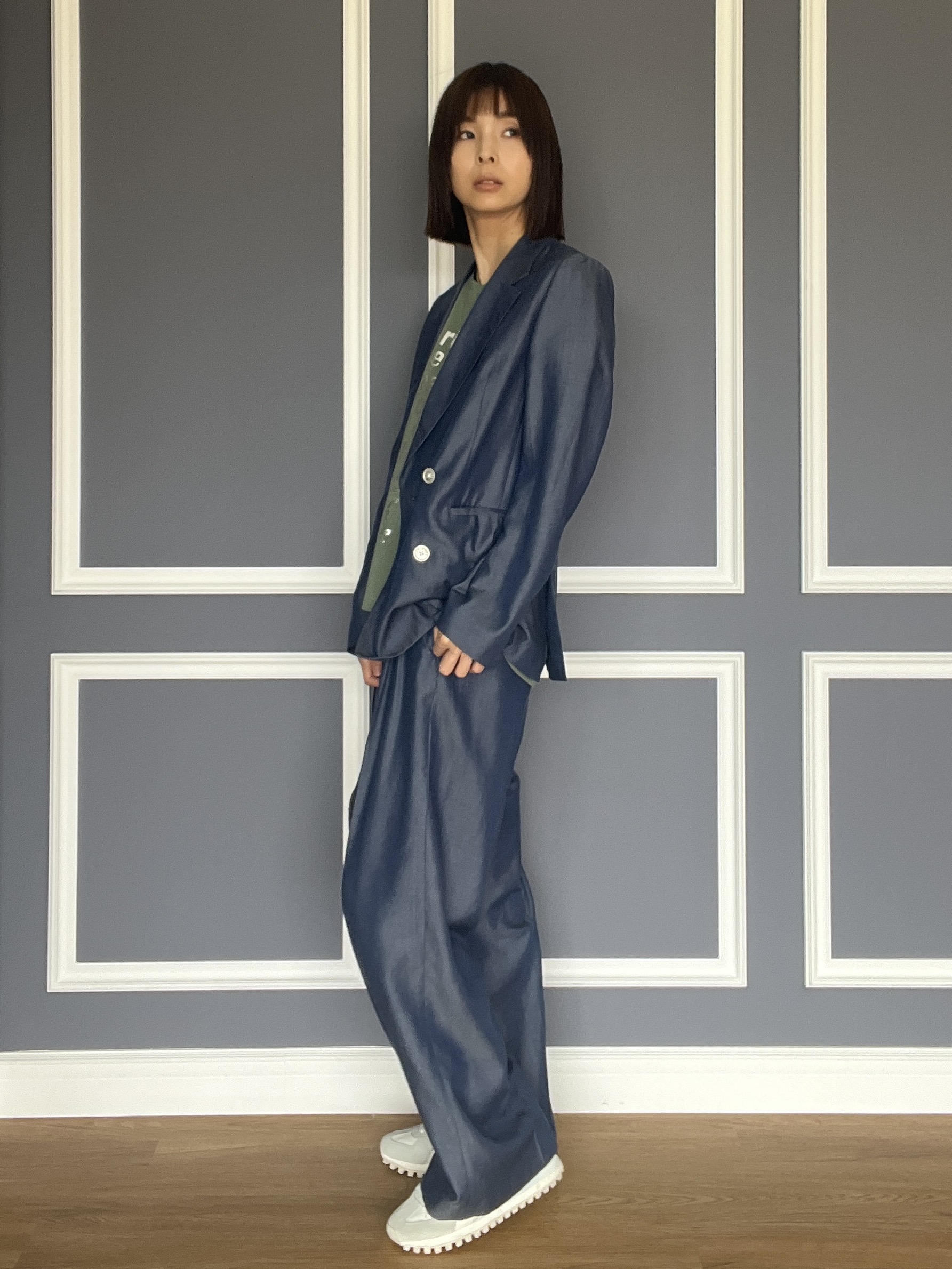 misaさんの「DRESSTERIOR｜【otonaMUSE5月号掲載/セットアップ可】テンセルデニムダブルジャケット」を使ったコーディネート