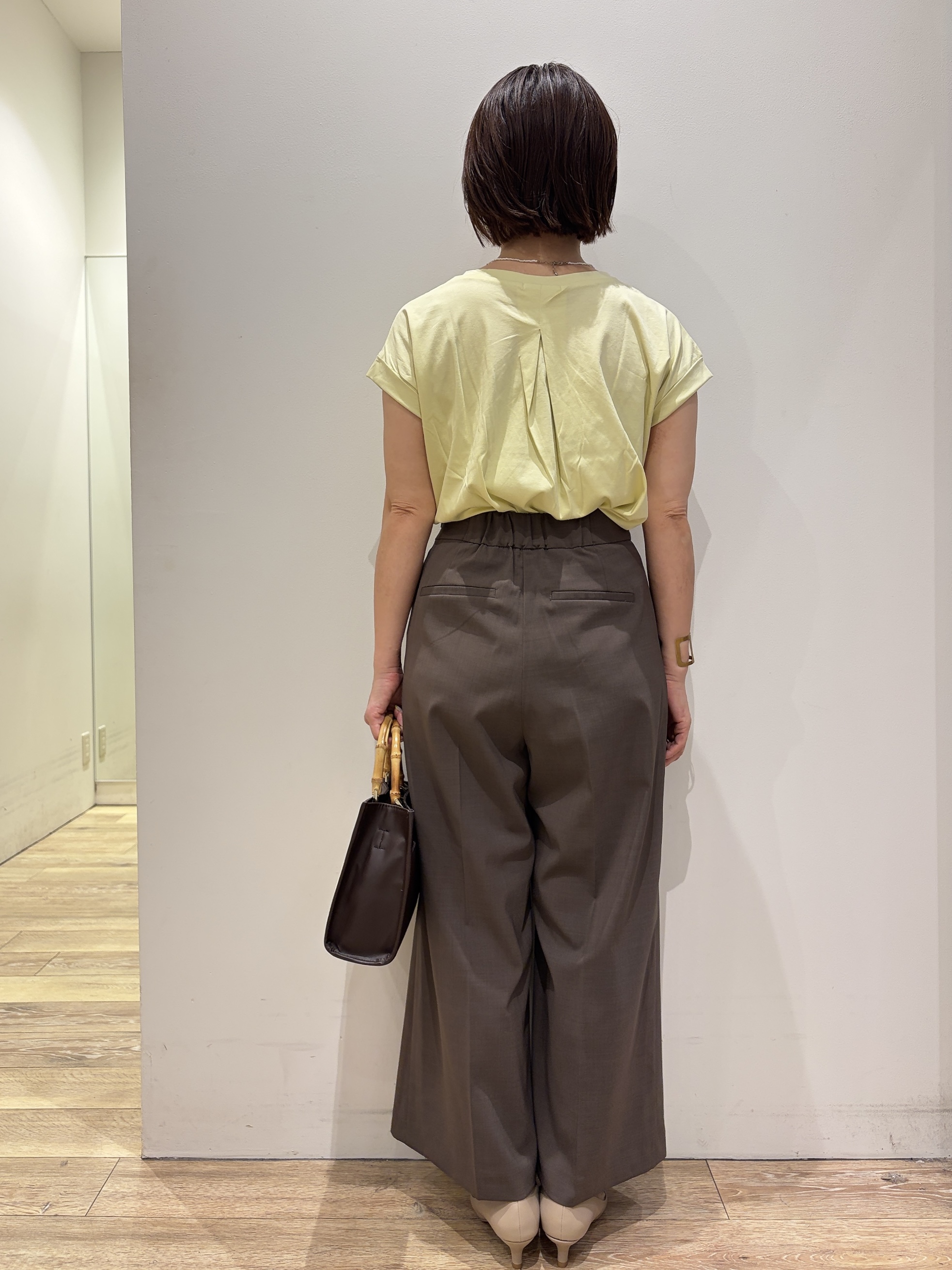 YUKOさんの「index｜【接触冷感／防シワ】ひんやり7分袖テーラードジャケット《洗濯機OK》」を使ったコーディネート