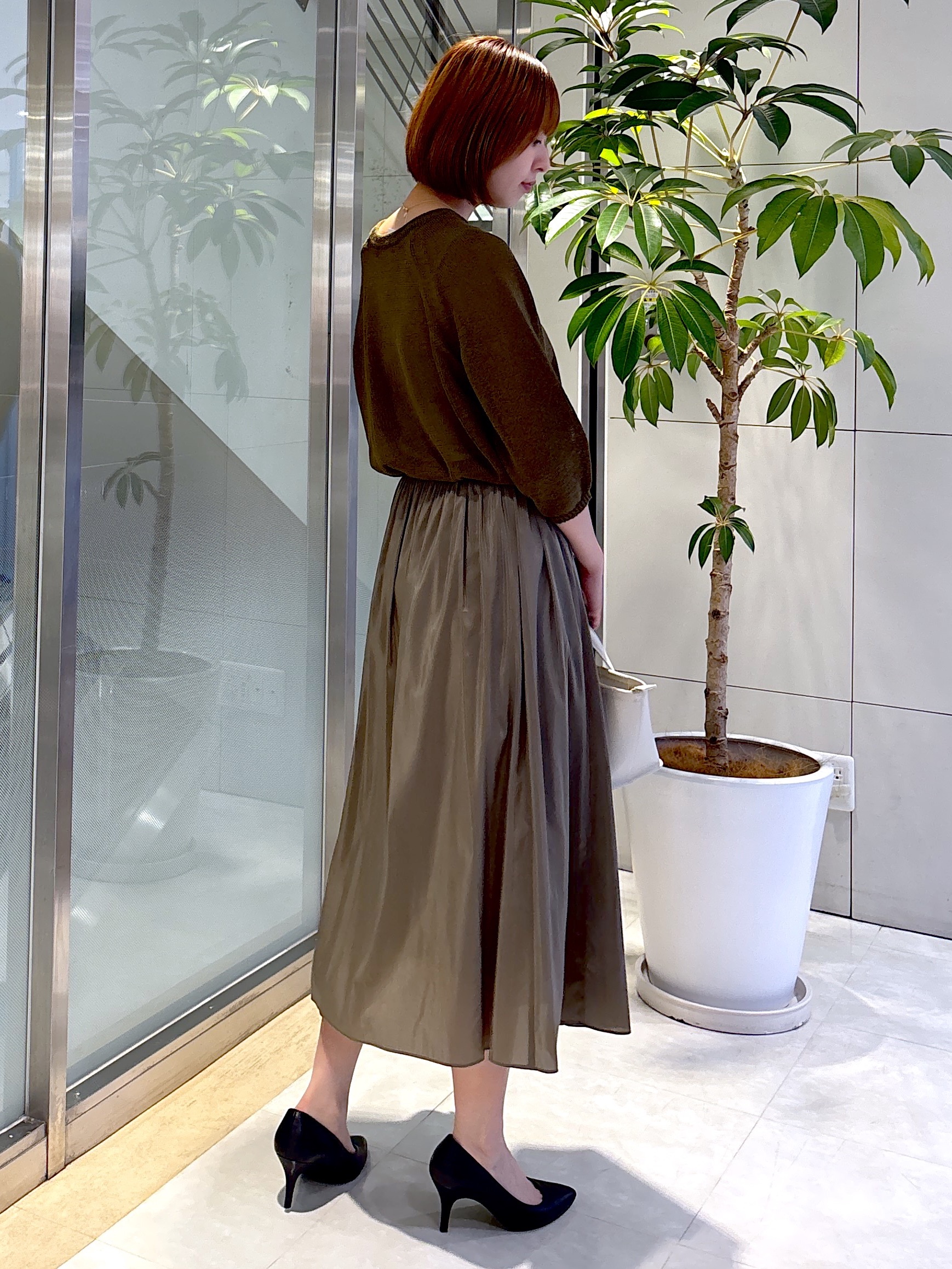 yukaさんの「UNTITLED｜【洗える/ゆったり】クルーネックドライニット」を使ったコーディネート