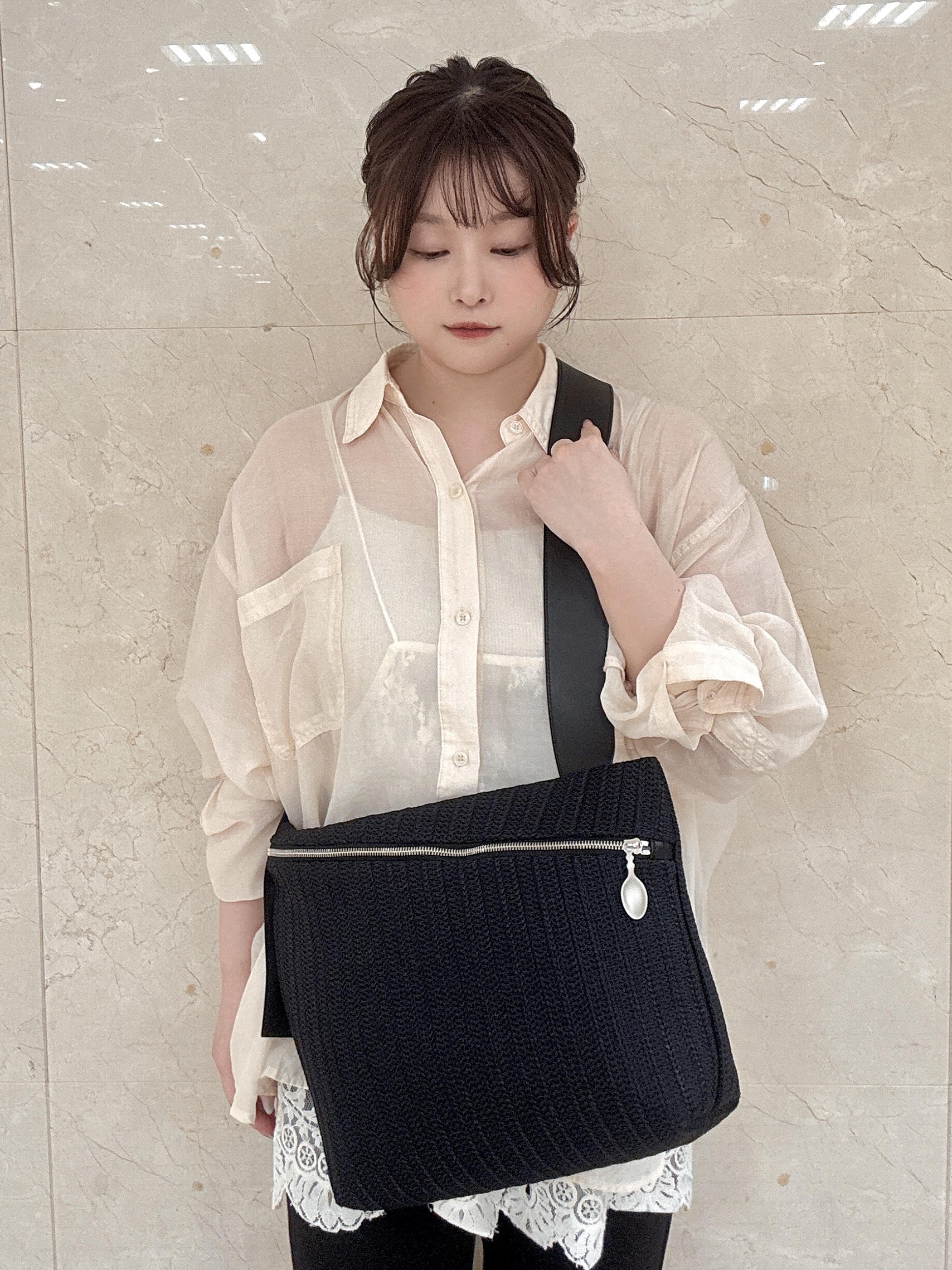 mさんの「HIROKO HAYASHI｜PISTA ESTIVA（ピスタ エスティーバ）ショルダーバッグ」を使ったコーディネート