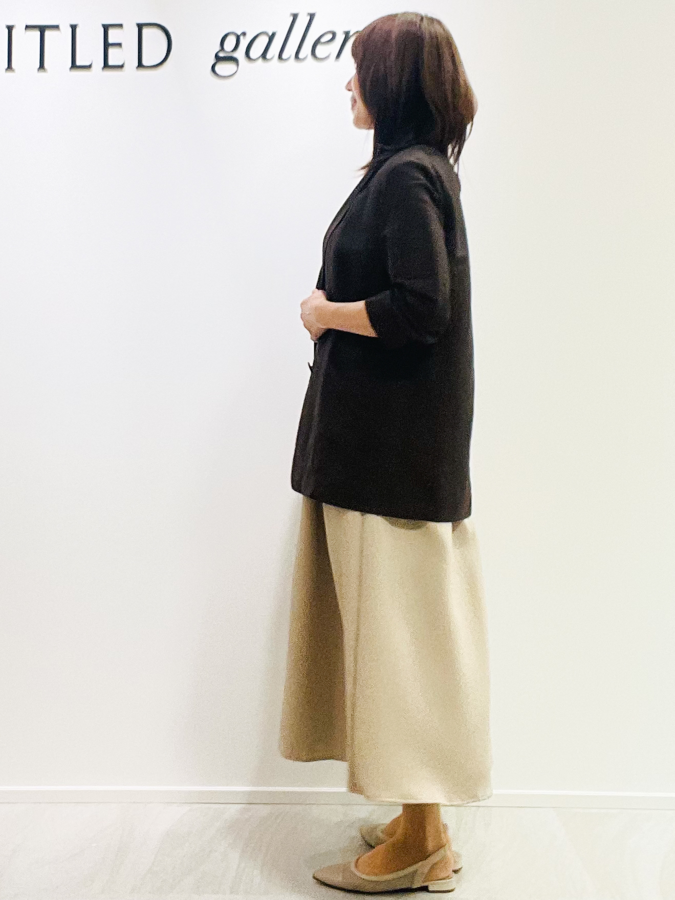 めいさんの「UNTITLED｜【一枚でサマ見え】ニットドッキングジャガードワンピース」を使ったコーディネート