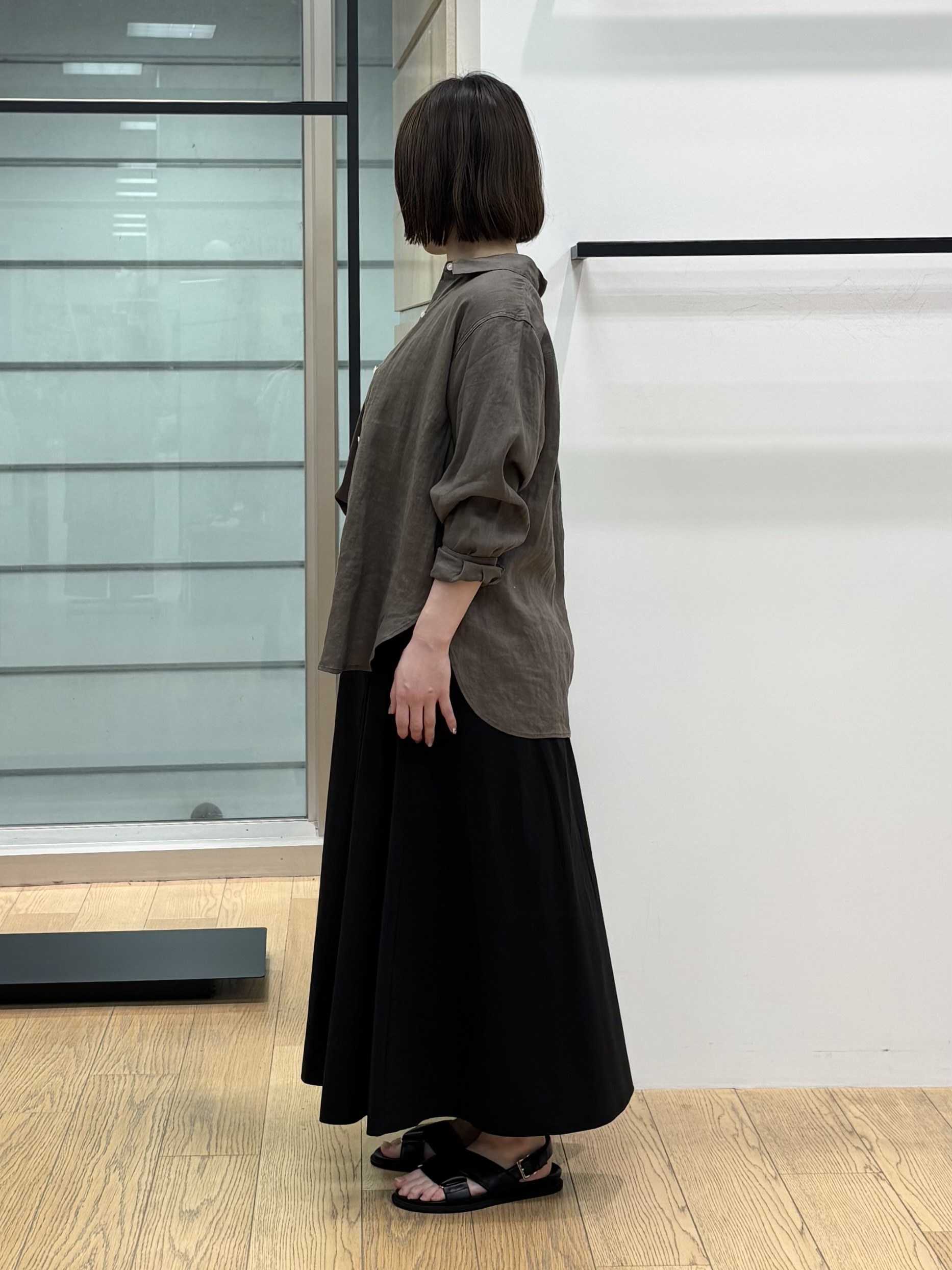 asamiさんの「INDIVI｜【洗える／コットン】ドライタッチさらりニットT」を使ったコーディネート