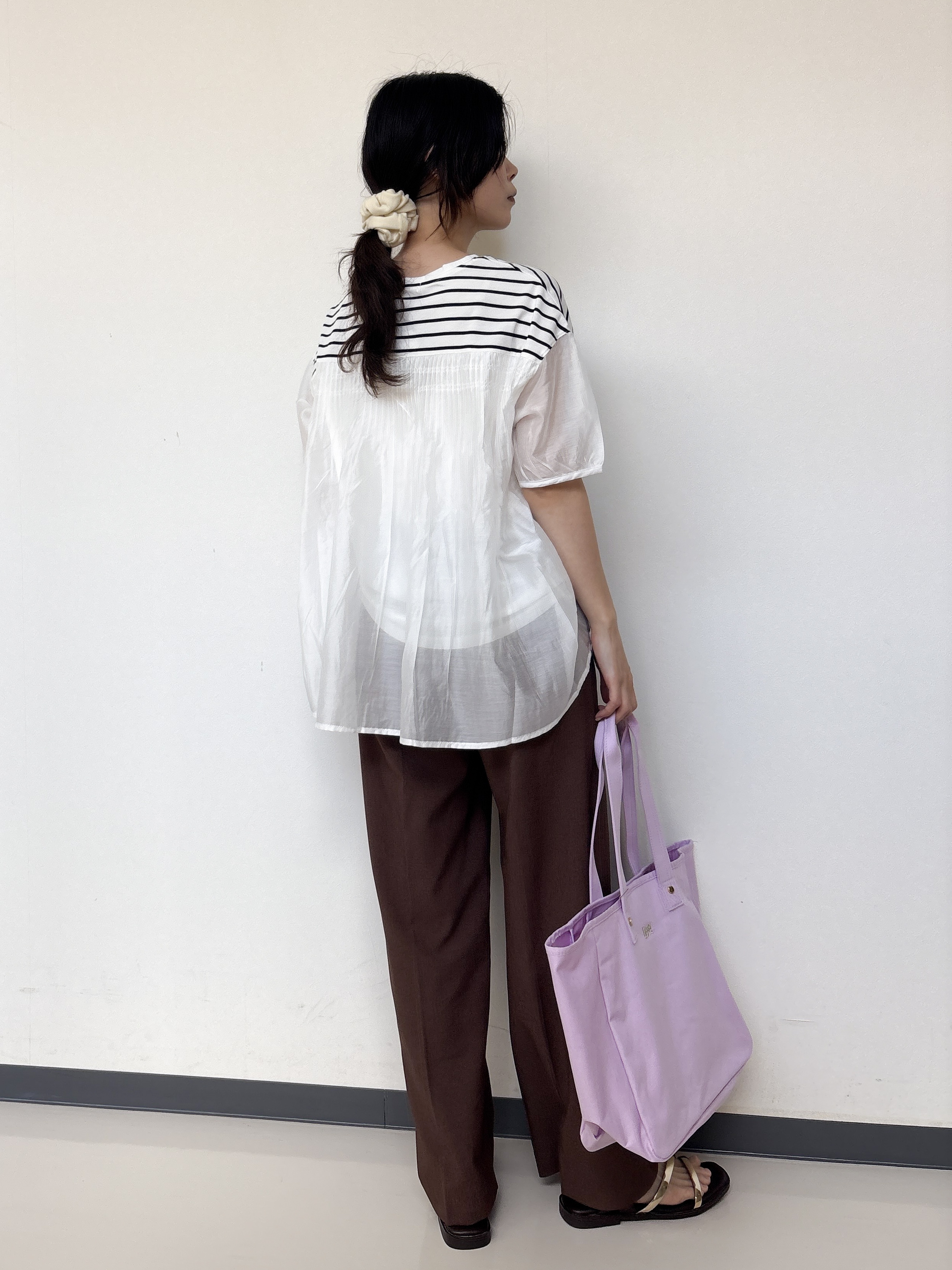ayakaさんの「grove｜【貴島明日香さん着用/UVカット】体型カバー叶う、バックプリーツTシャツ」を使ったコーディネート