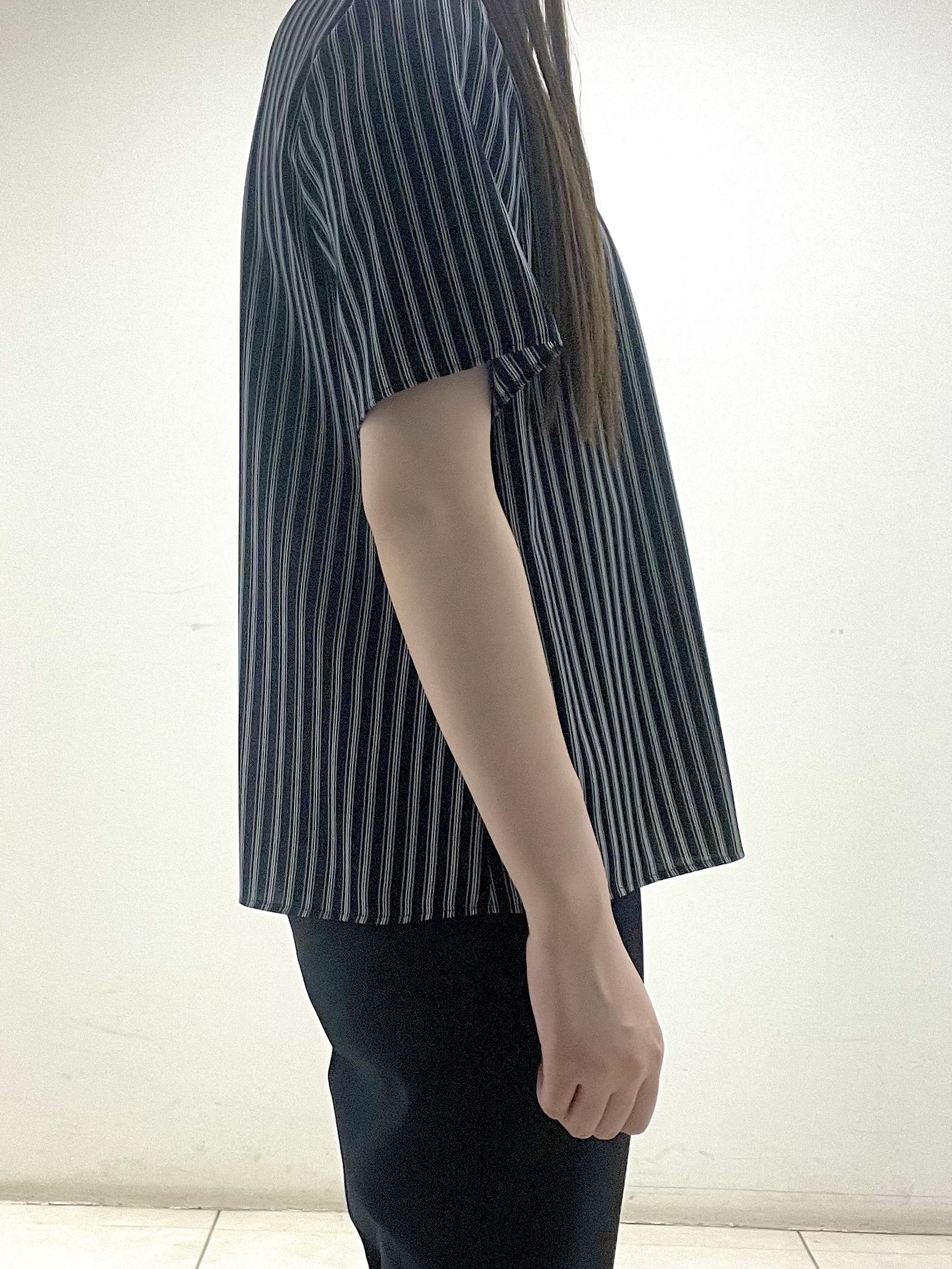 mさんの「INDIVI｜【洗える／UVケア／麻調】シングルジャケット」を使ったコーディネート
