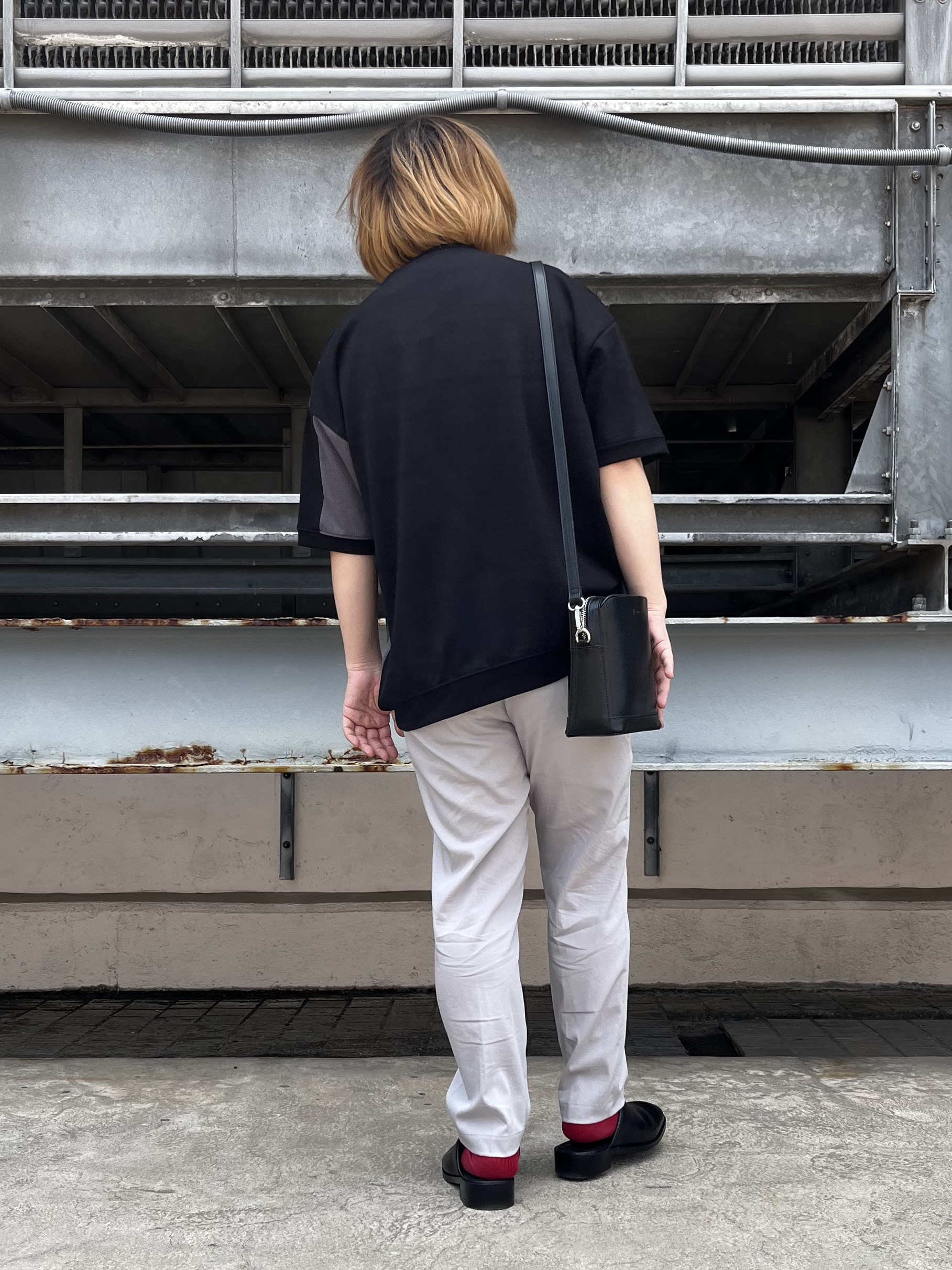 taigaさんの「tk.TAKEO KIKUCHI｜【接触冷感／UVCUT】COOL PLAYワイドテーパードスラックス」を使ったコーディネート