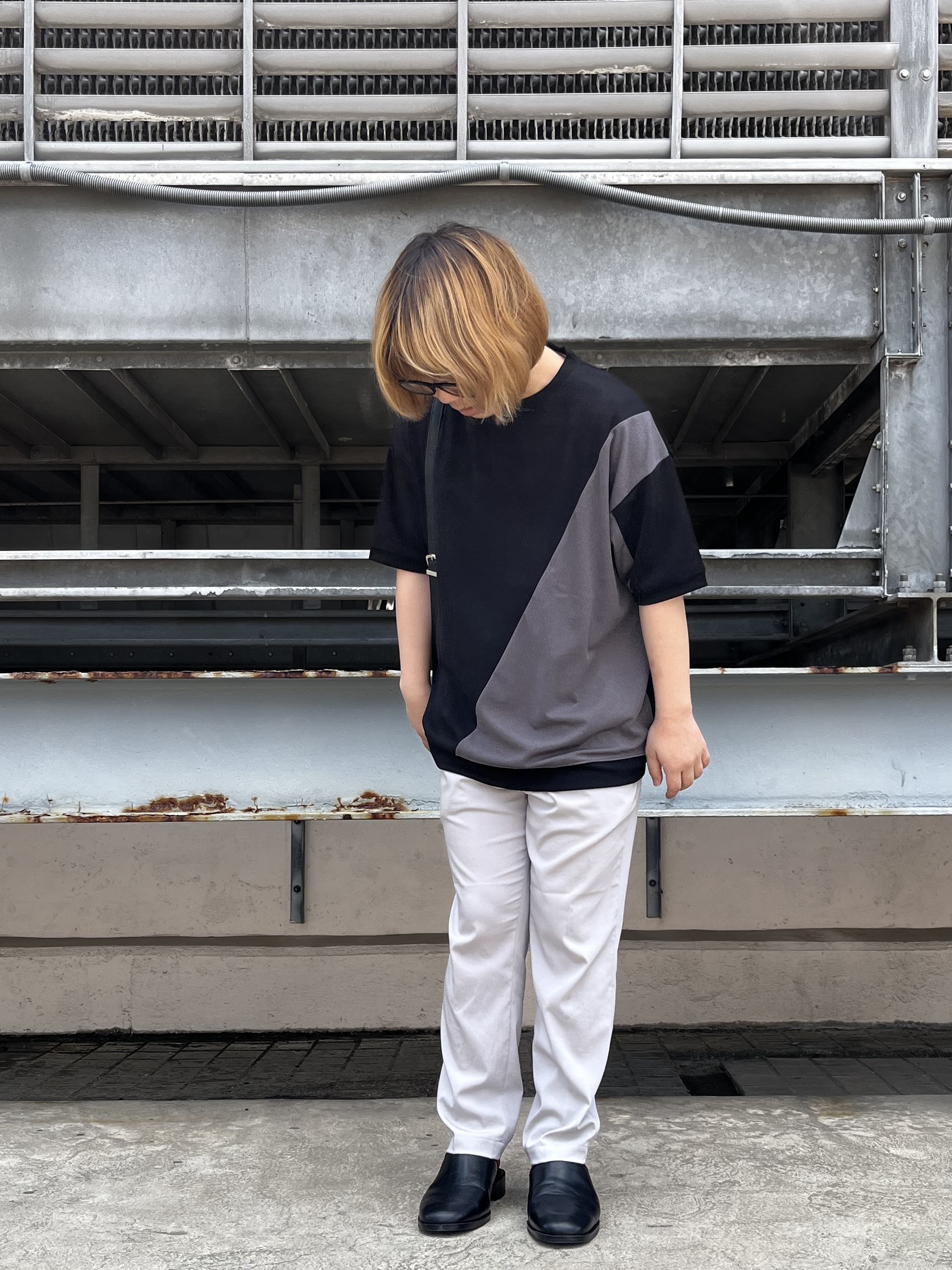 taigaさんの「tk.TAKEO KIKUCHI｜【接触冷感／UVCUT】COOL PLAYワイドテーパードスラックス」を使ったコーディネート
