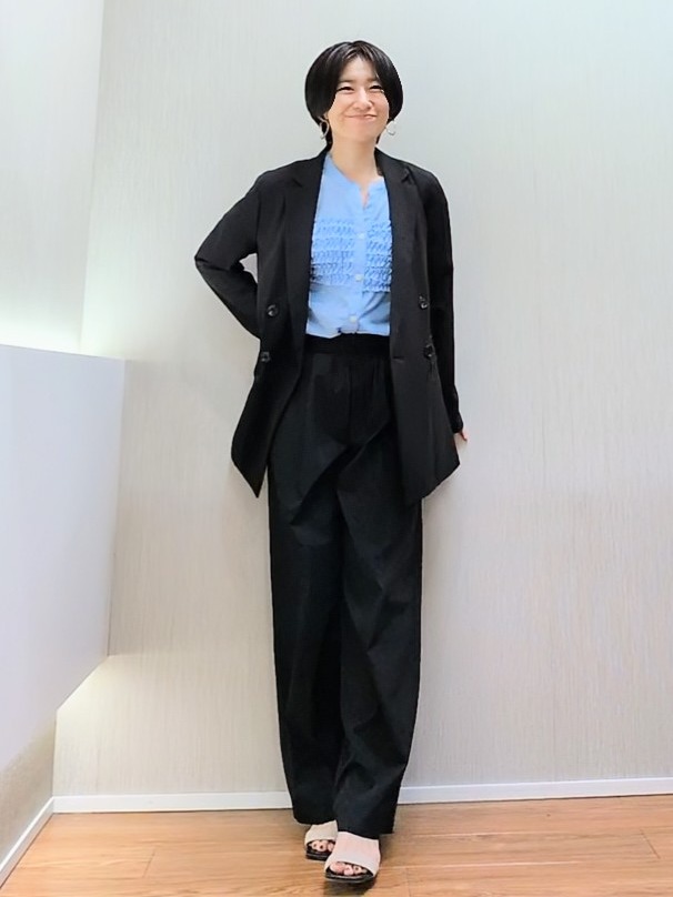 ミズタさんの「UNTITLED｜【セットアップ可/接触冷感/通気性】ドライシアーダブルジャケット」を使ったコーディネート