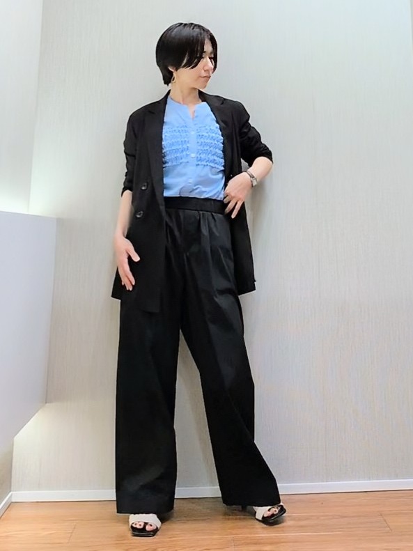 ミズタさんの「UNTITLED｜【セットアップ可/接触冷感/通気性】ドライシアーダブルジャケット」を使ったコーディネート