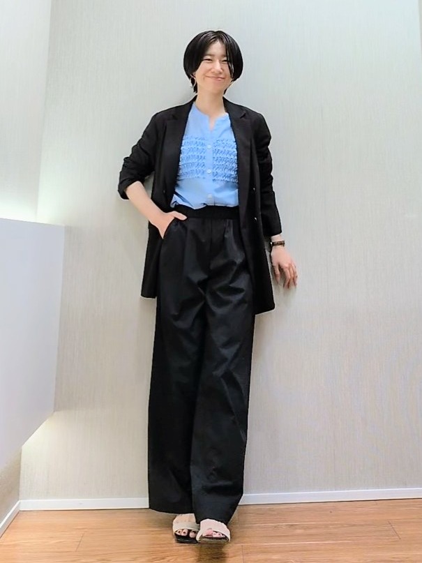ミズタさんの「UNTITLED｜【セットアップ可/接触冷感/通気性】ドライシアーダブルジャケット」を使ったコーディネート