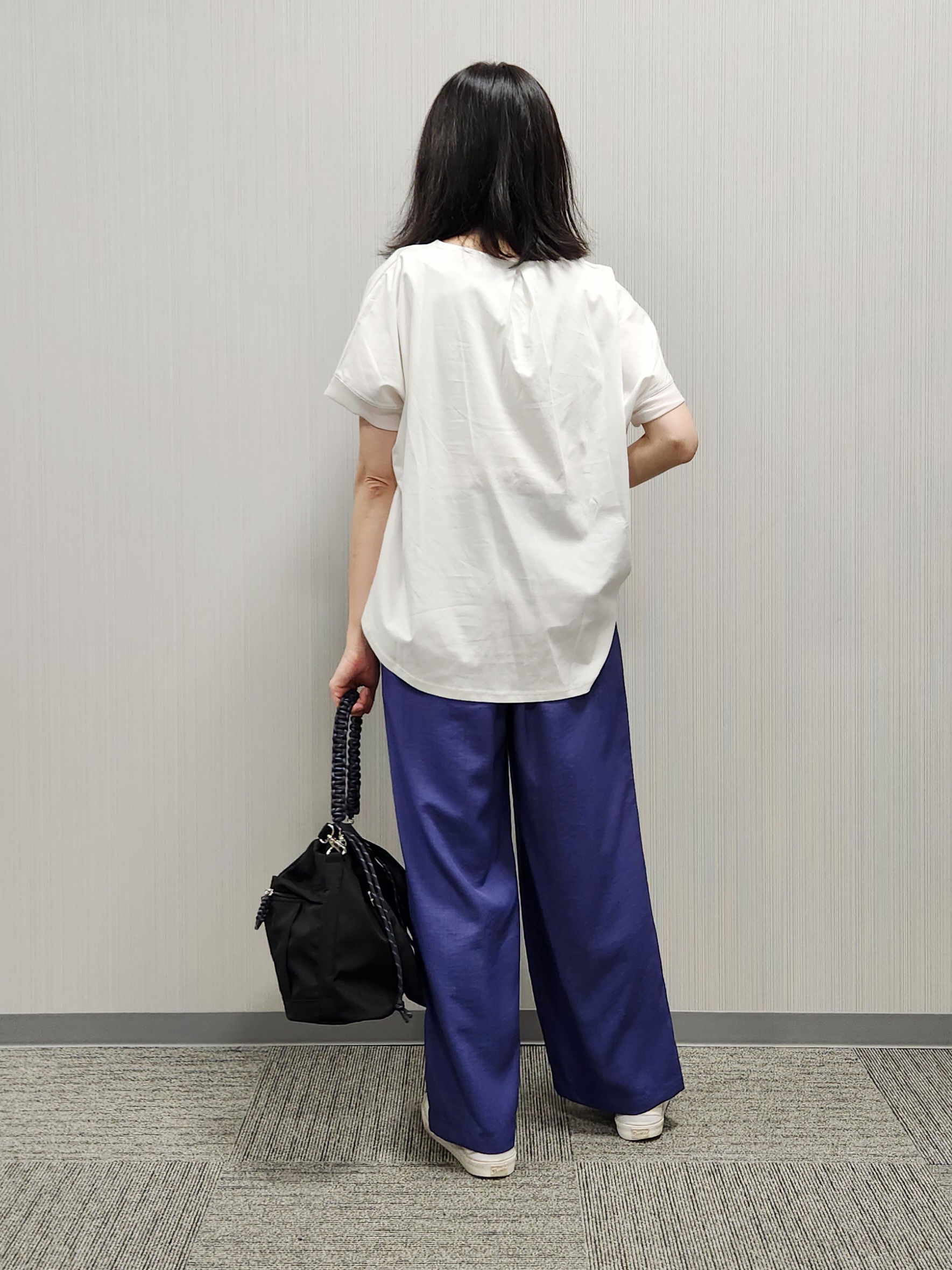 naraさんの「Dessin｜【接触冷感/UVカット】美光沢カットソーワイドシルエット」を使ったコーディネート