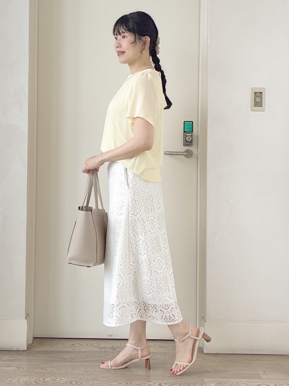  beni_gingerさんの「Reflect｜【S-4Lサイズ/UVカット／接触冷感】シフォンジャージブラウス」を使ったコーディネート