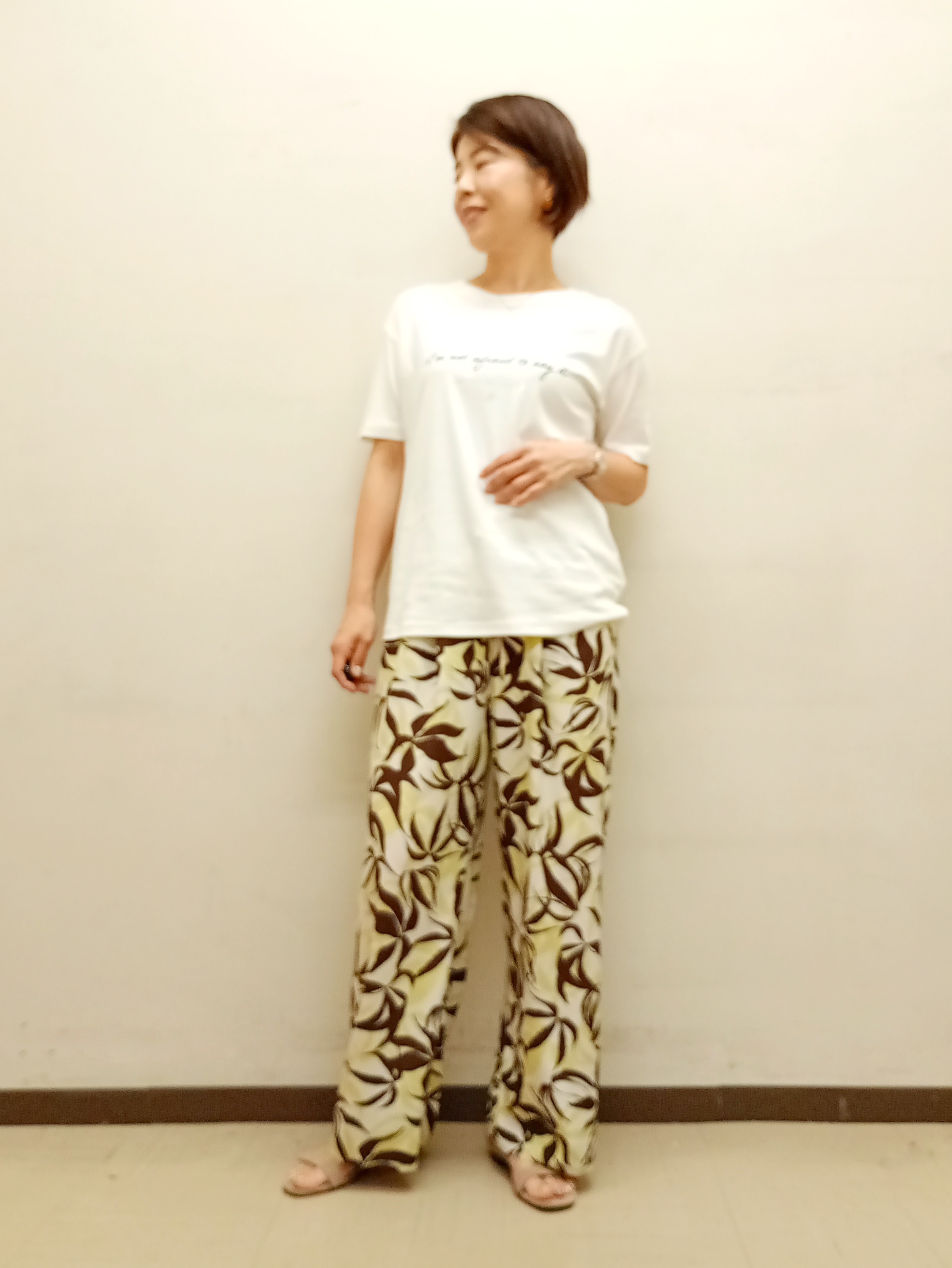 Kさんの「INDIVI｜【UVケア／選べるグラフィック】スムースジャージTシャツ」を使ったコーディネート