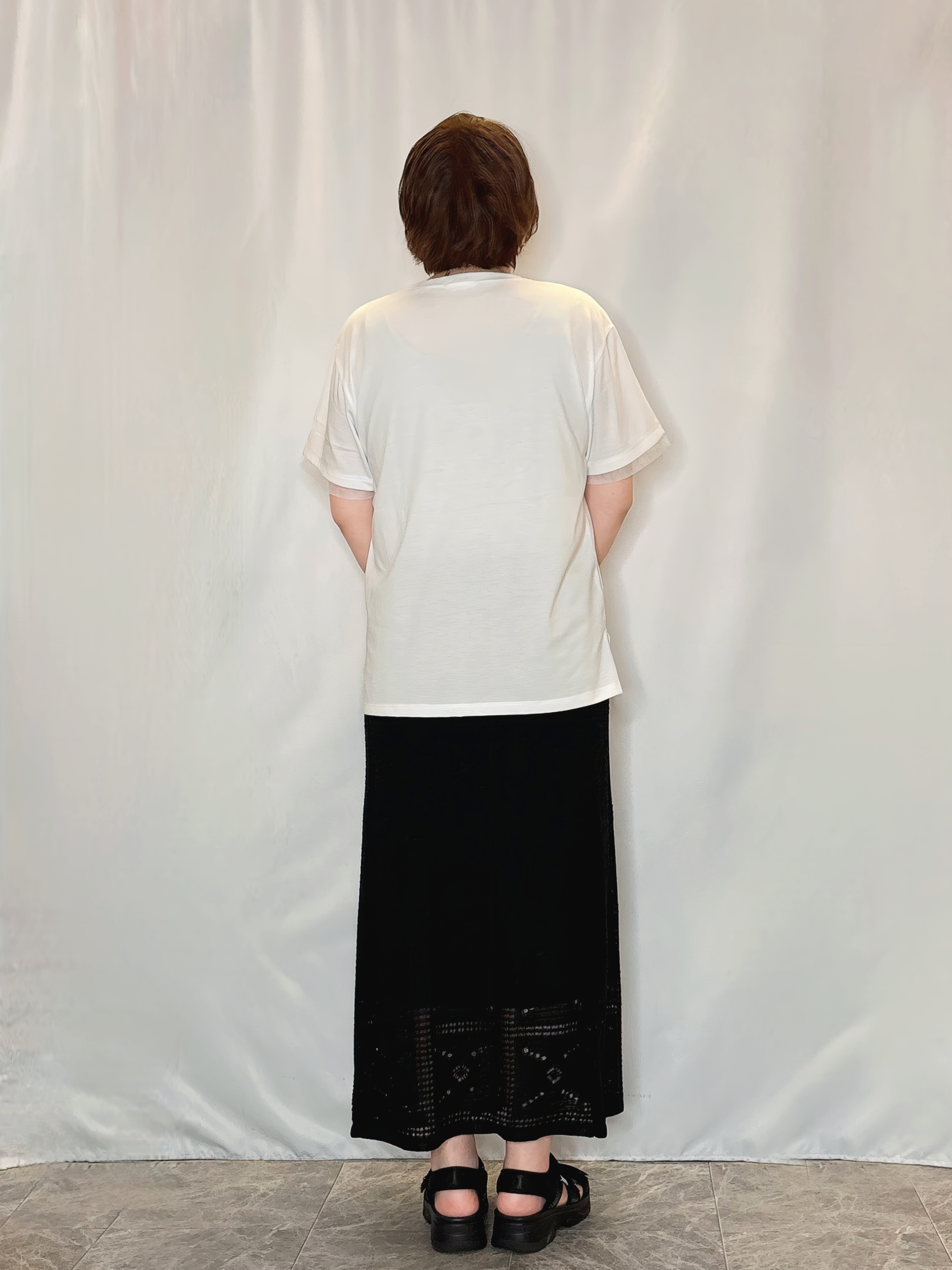 たみさんの「SHOO･LA･RUE｜【高レビュー/洗濯機可/セットアップ可】軽凛(かろりん) ひんやり半袖ジャケット」を使ったコーディネート