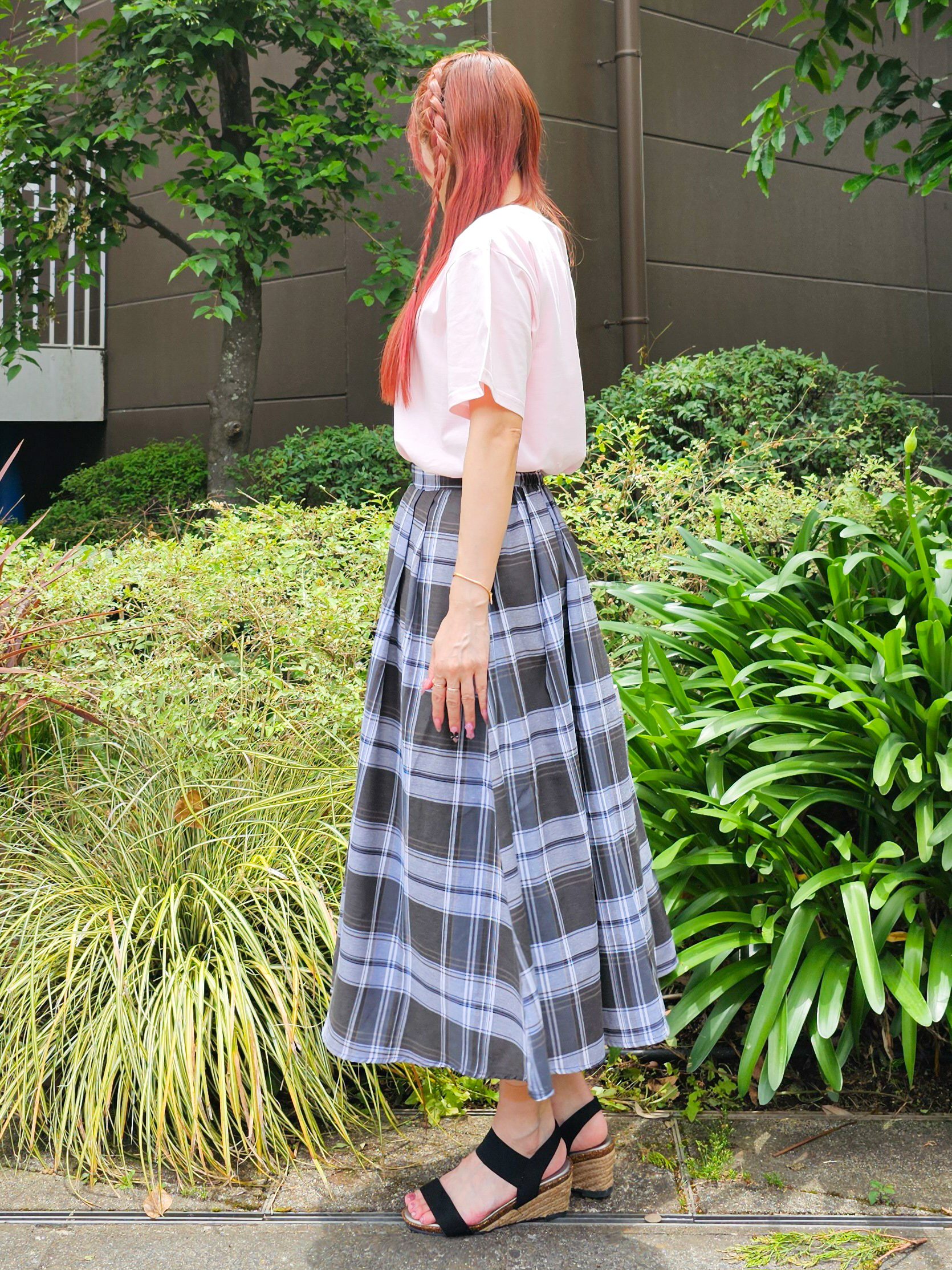 ゆゆさんの「SHOO･LA･RUE｜【綿100%/ひんやり/S-LL】選べる3柄 大人のプリントTシャツ」を使ったコーディネート