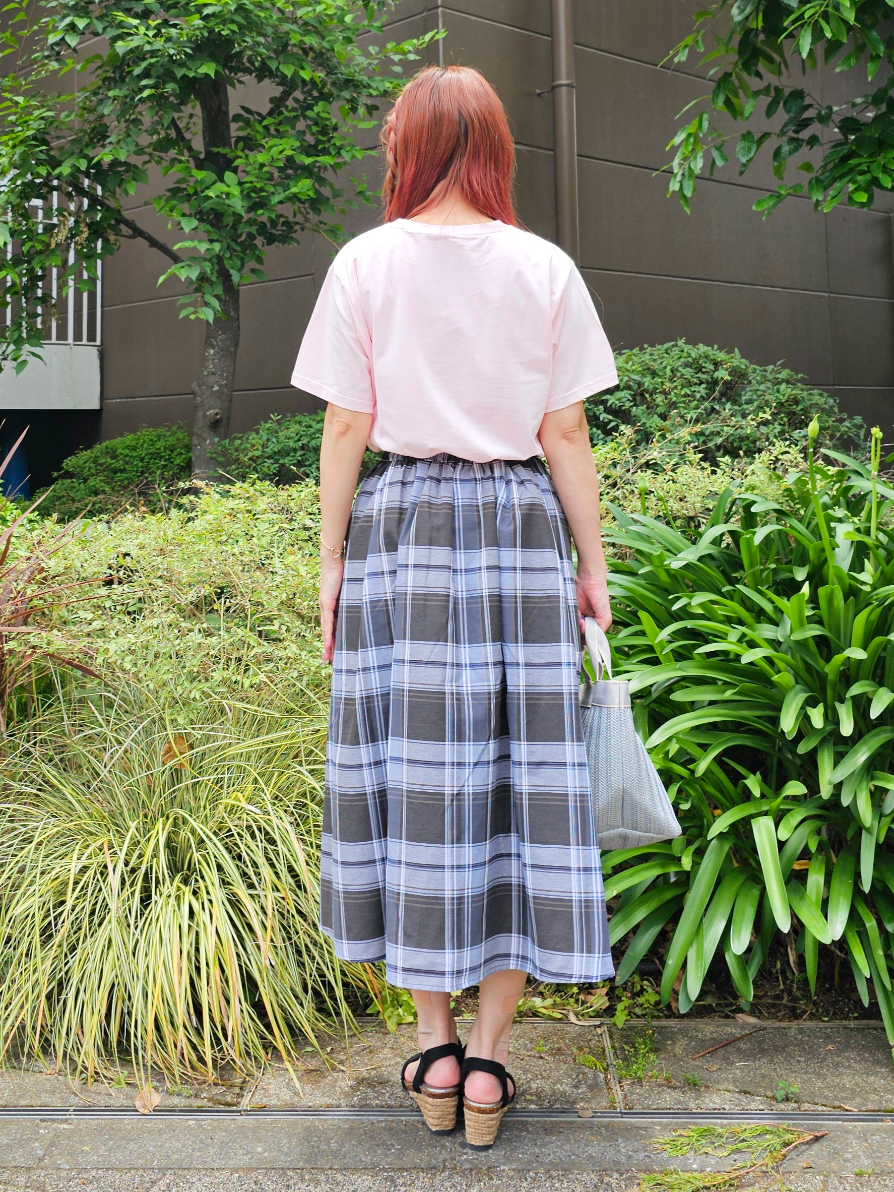 ゆゆさんの「SHOO･LA･RUE｜【綿100%/ひんやり/S-LL】選べる3柄 大人のプリントTシャツ」を使ったコーディネート