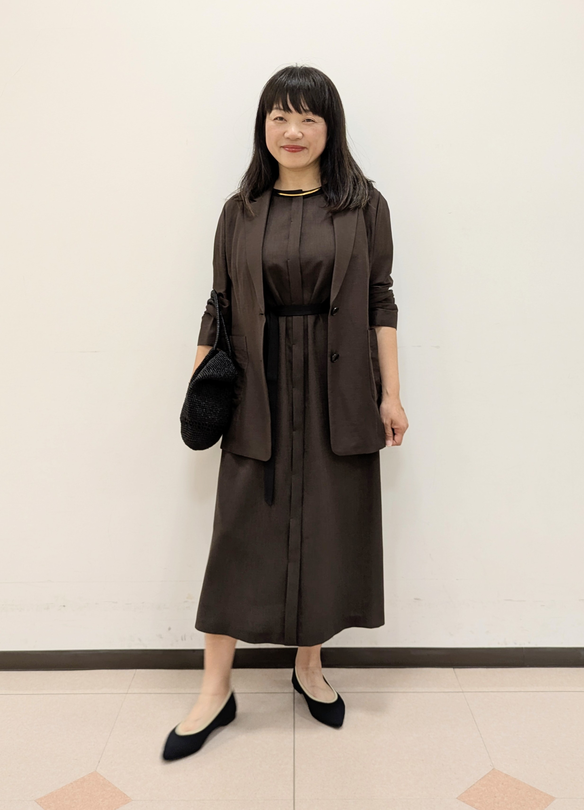 ともさんの「UNTITLED｜【程よいシアー感/洗える】エアリーバイオジャケット」を使ったコーディネート