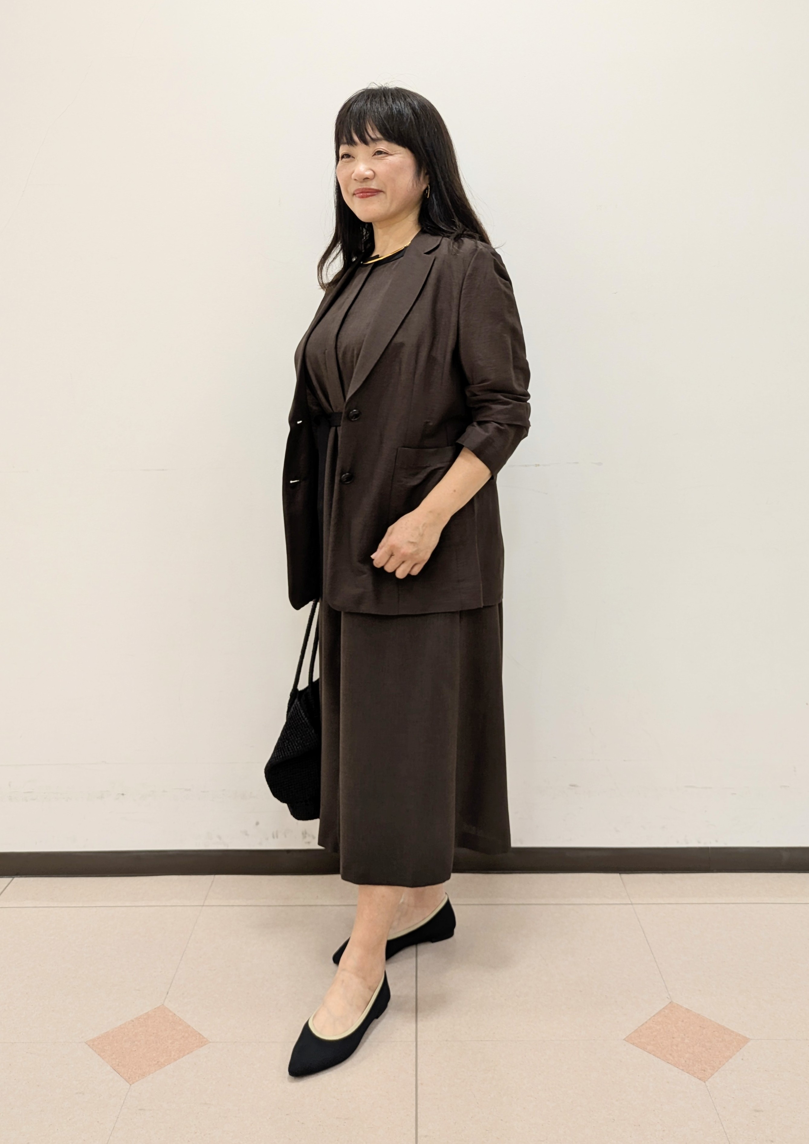 ともさんの「UNTITLED｜【程よいシアー感/洗える】エアリーバイオジャケット」を使ったコーディネート