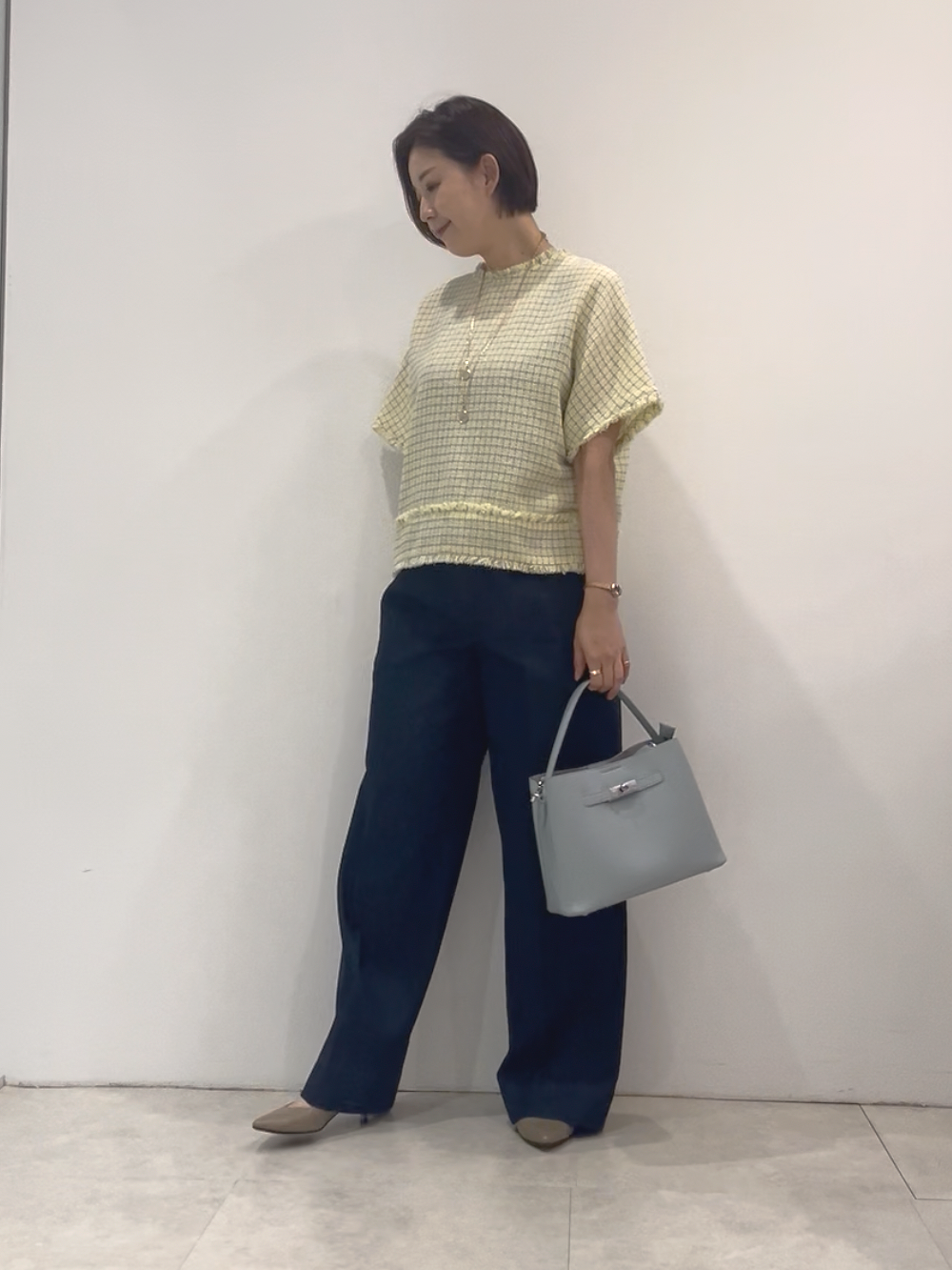 まどかさんの「UNTITLED｜ファンシーツイードブラウス」を使ったコーディネート
