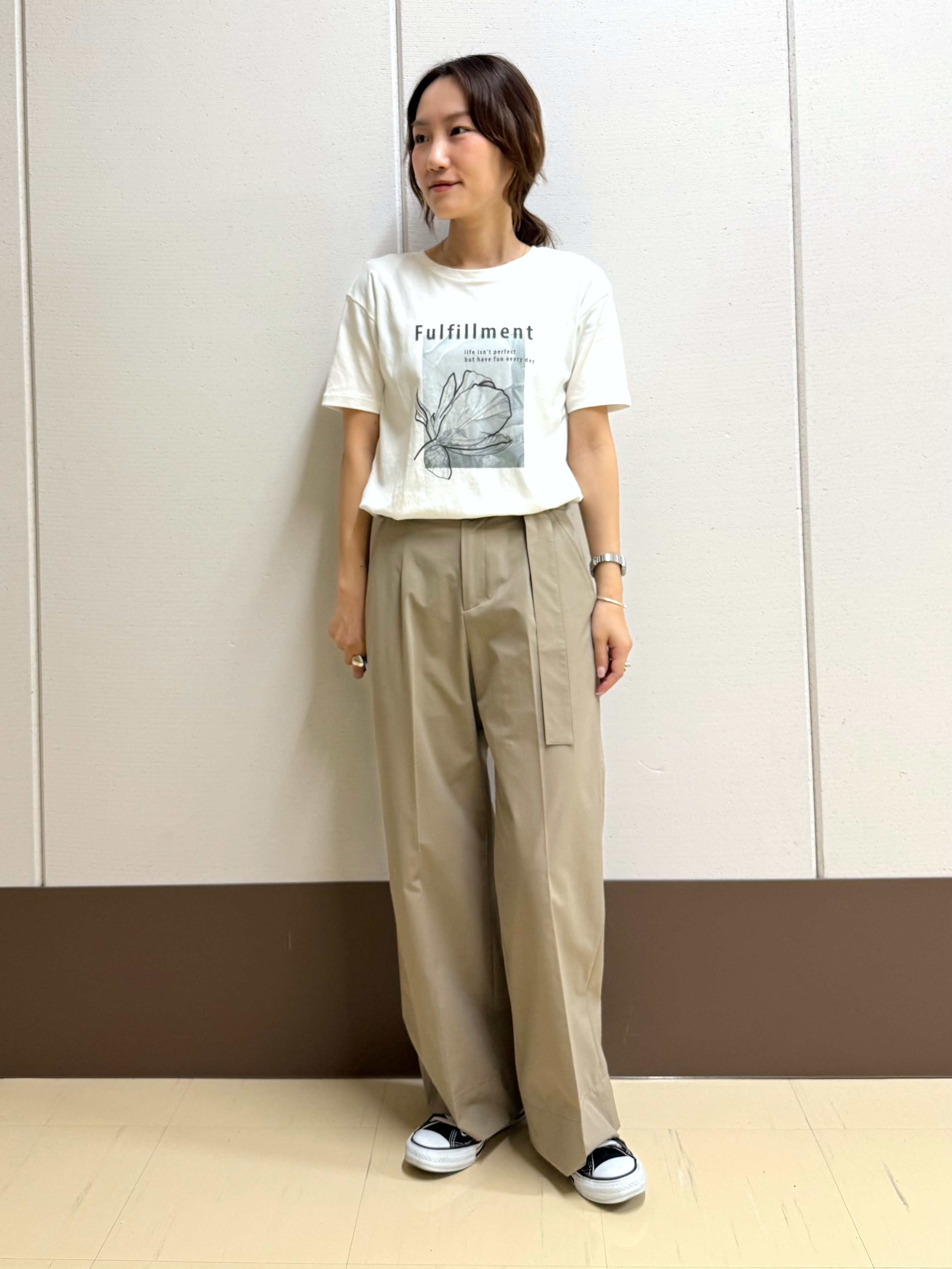 mamiさんの「INDIVI｜【接触冷感／2WAY】カシュクールリネンシャツ」を使ったコーディネート