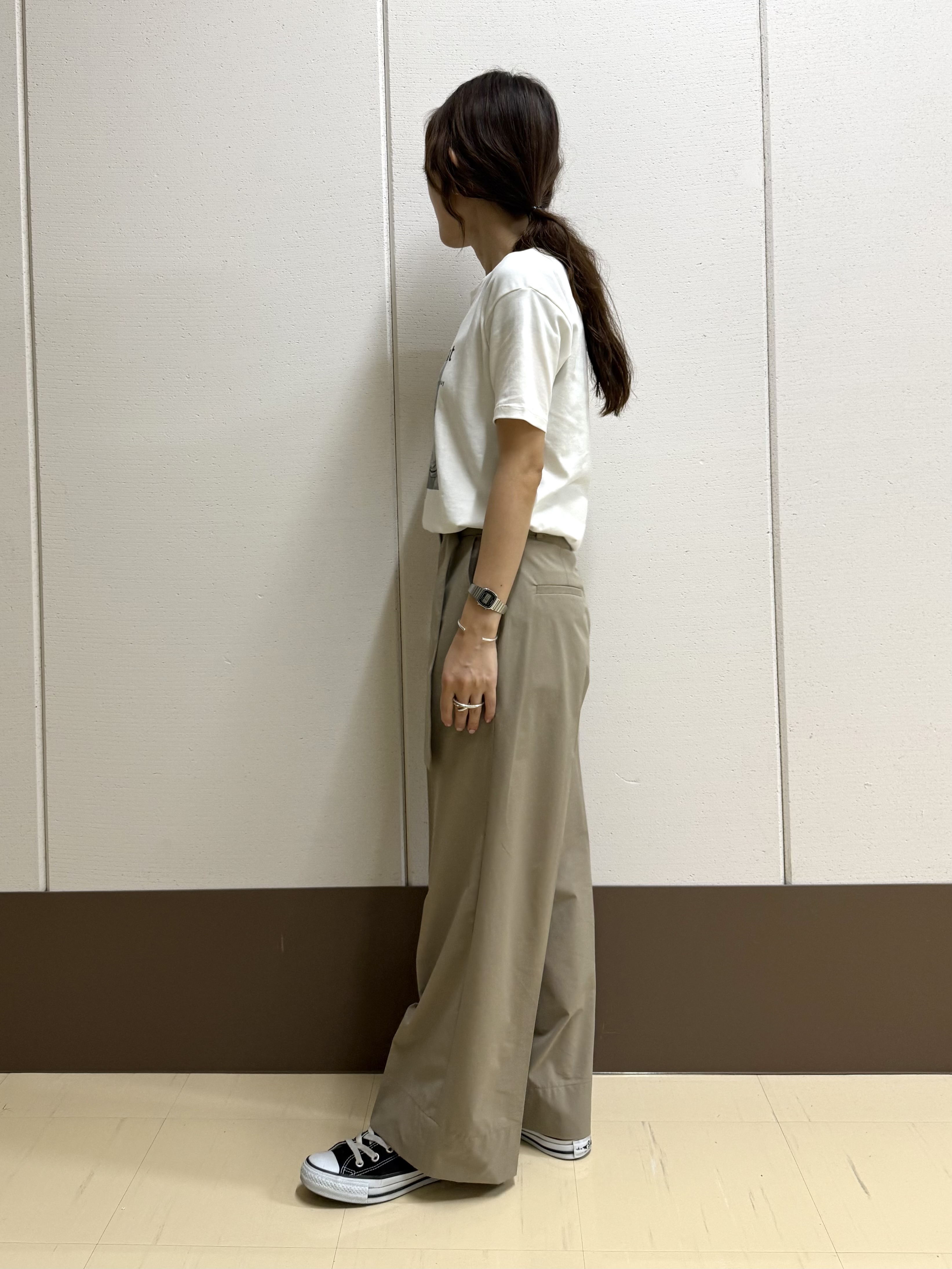 mamiさんの「INDIVI｜【UVケア／選べるグラフィック】スムースジャージTシャツ」を使ったコーディネート