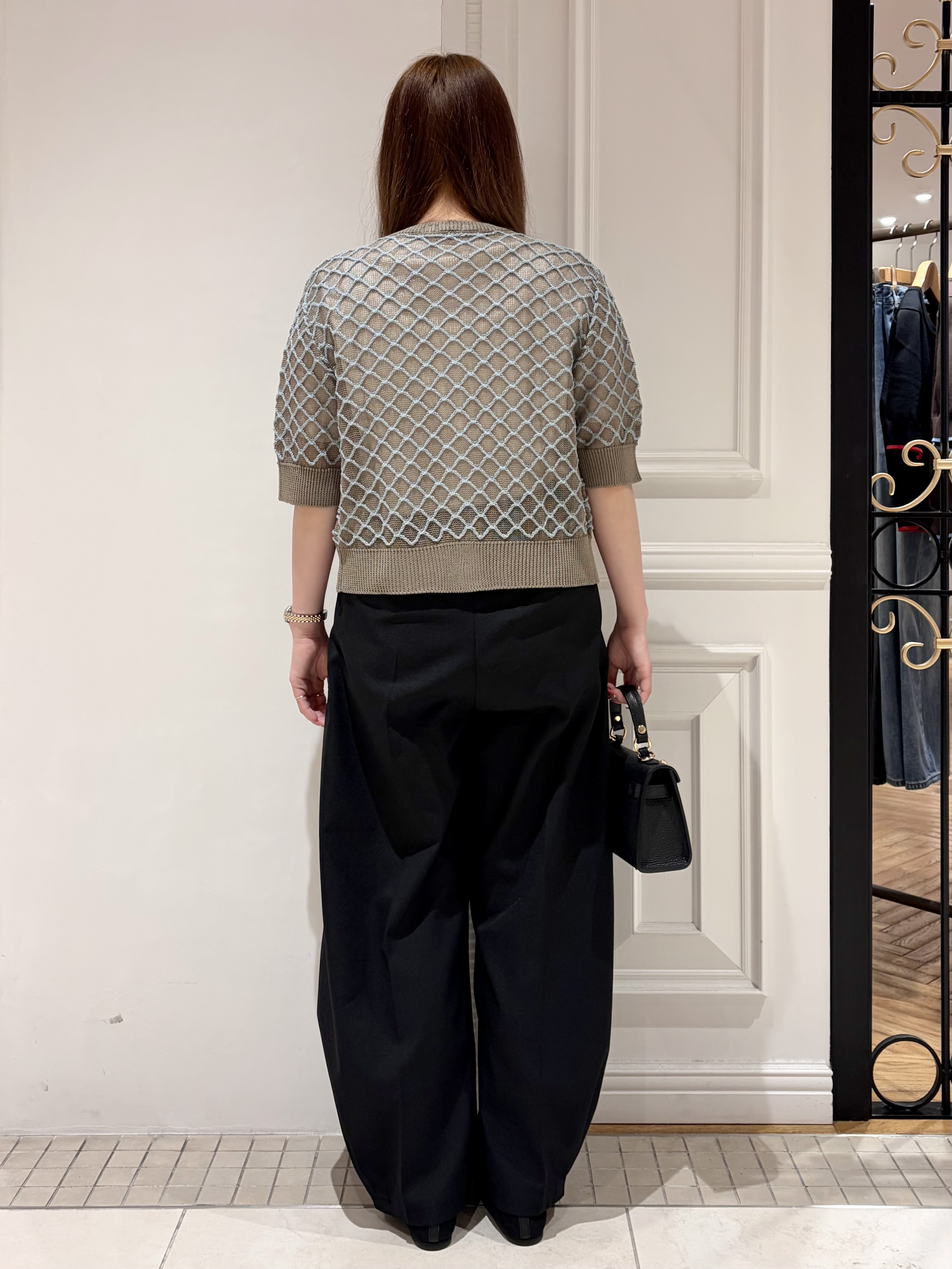 minowaさんの「DRESSTERIOR｜【ウォッシャブル】フィッシュネットニットシャツカーディガン」を使ったコーディネート