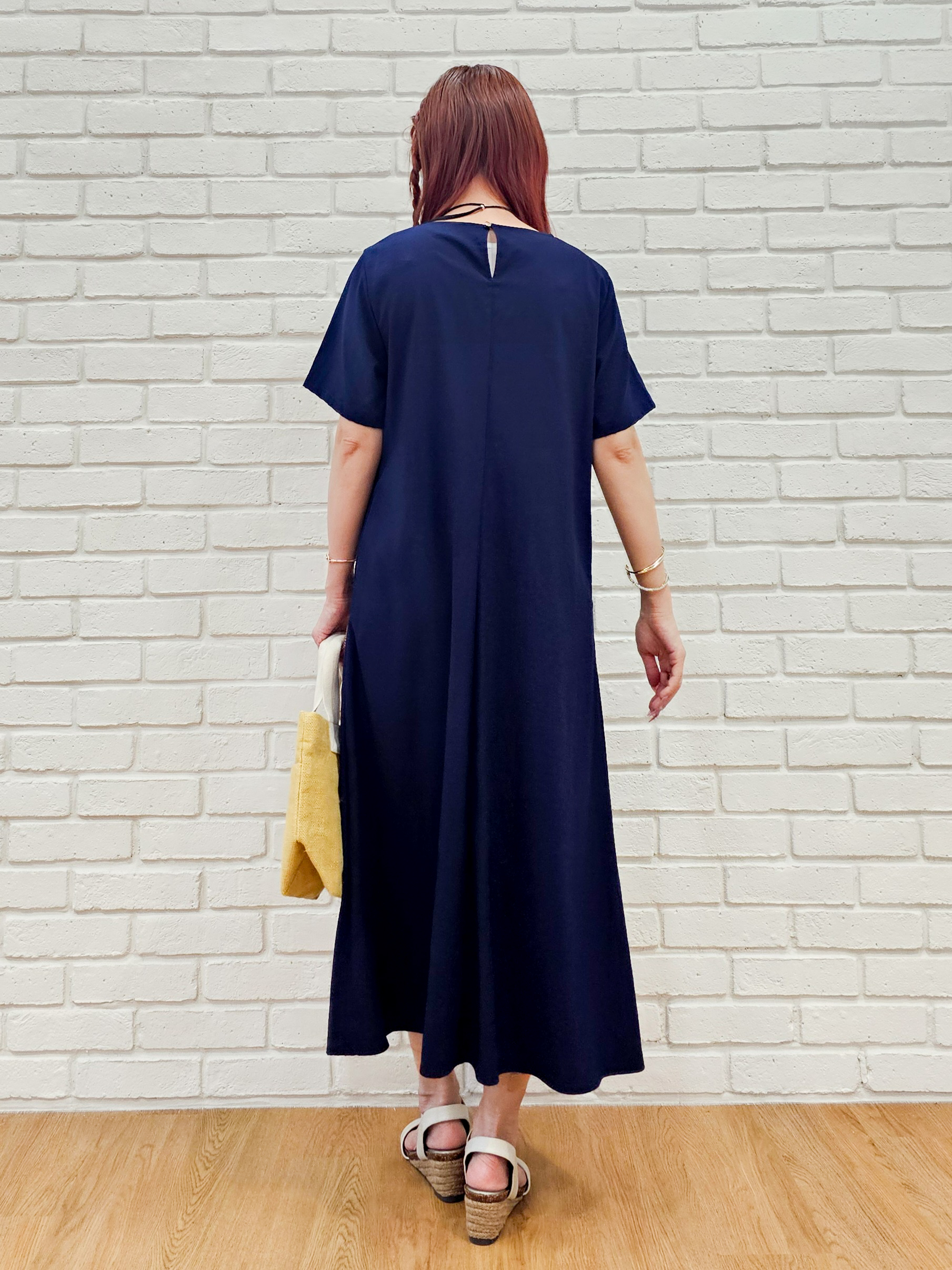 ゆゆさんの「SHOO･LA･RUE｜【S-LL/洗濯機可/セットアップ可】軽凛(かろりん) ひんやり切替ワンピース」を使ったコーディネート