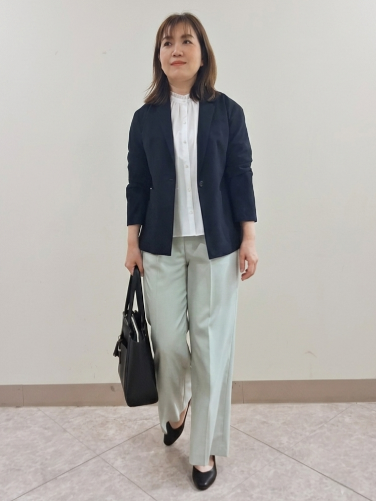 S.xuliさんの「Reflect｜【SS-4Lサイズ／接触冷感／シワになりにくい】リラクシーテーラードジャケット」を使ったコーディネート