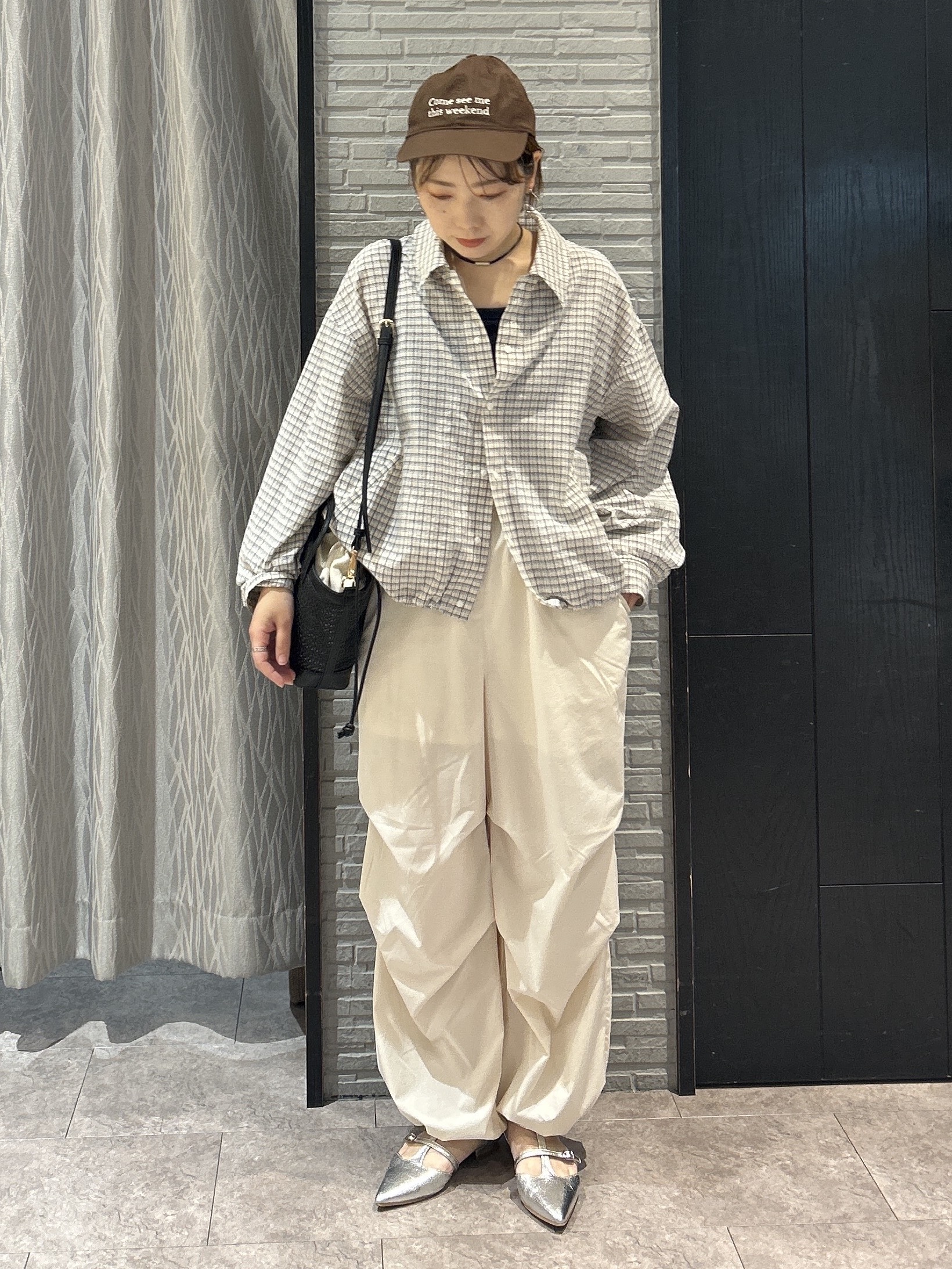 ga_riさんの「THE SHOP TK｜ショート丈シャツブルゾン」を使ったコーディネート