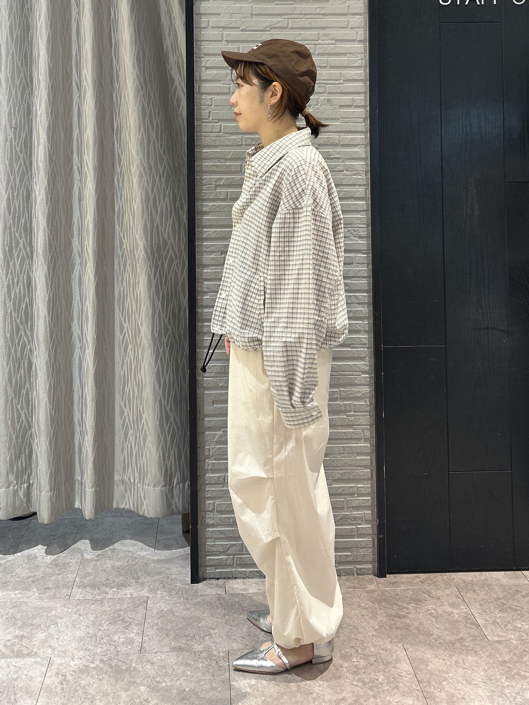 ga_riさんの「THE SHOP TK｜ショート丈シャツブルゾン」を使ったコーディネート
